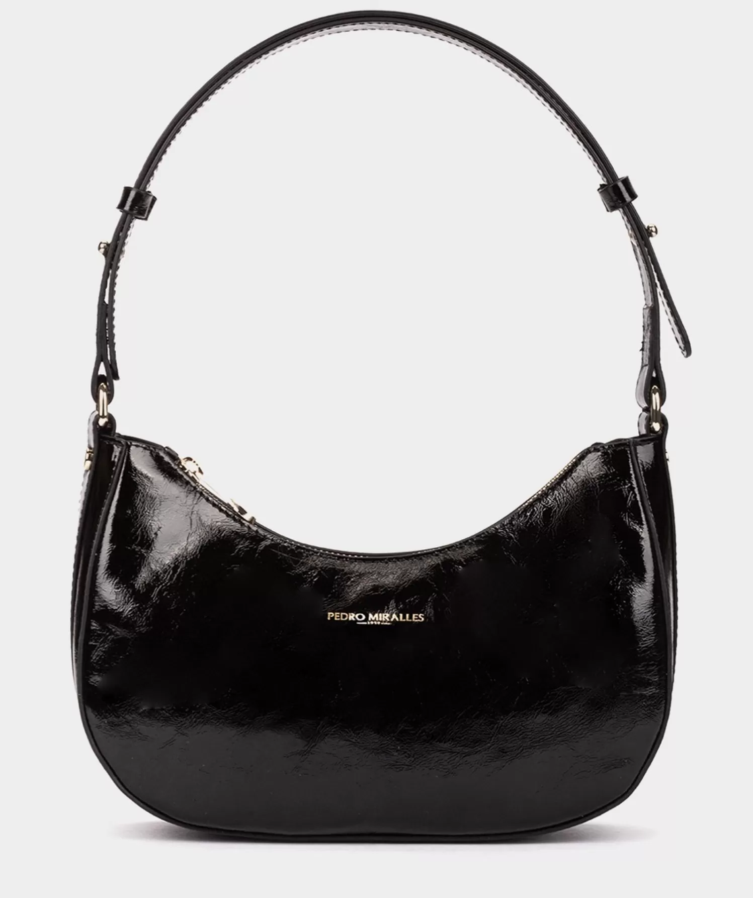 Bags | Pedro Miralles Bags Adjustable Patent Leather Shoulder Bag