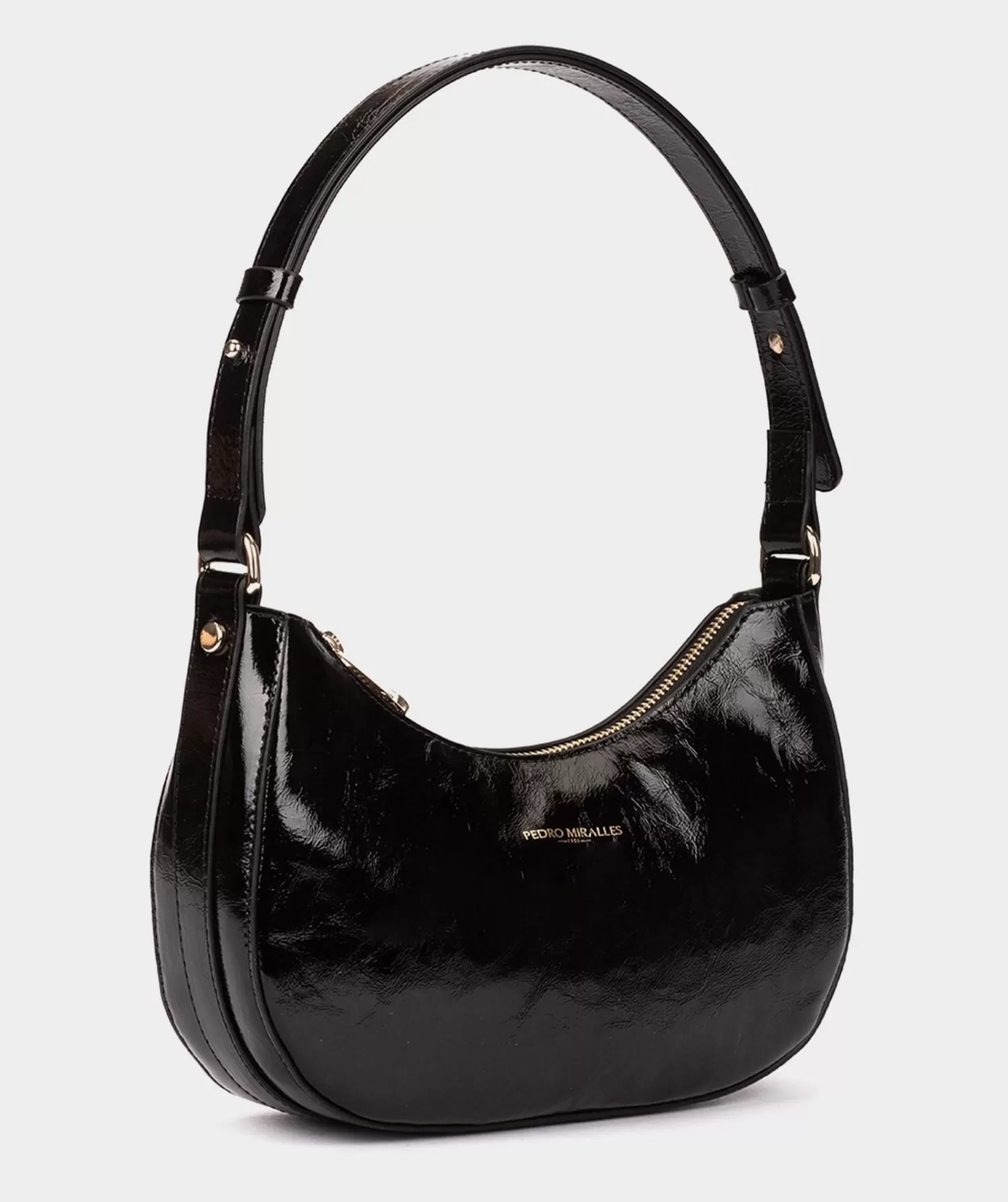 Bags | Pedro Miralles Bags Adjustable Patent Leather Shoulder Bag