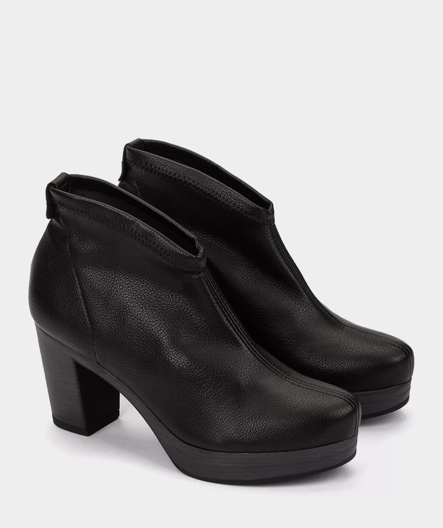 Ankle Boots | Pedro Miralles Ankle Boots Black Elastic Vegan Leather Ankle Boots