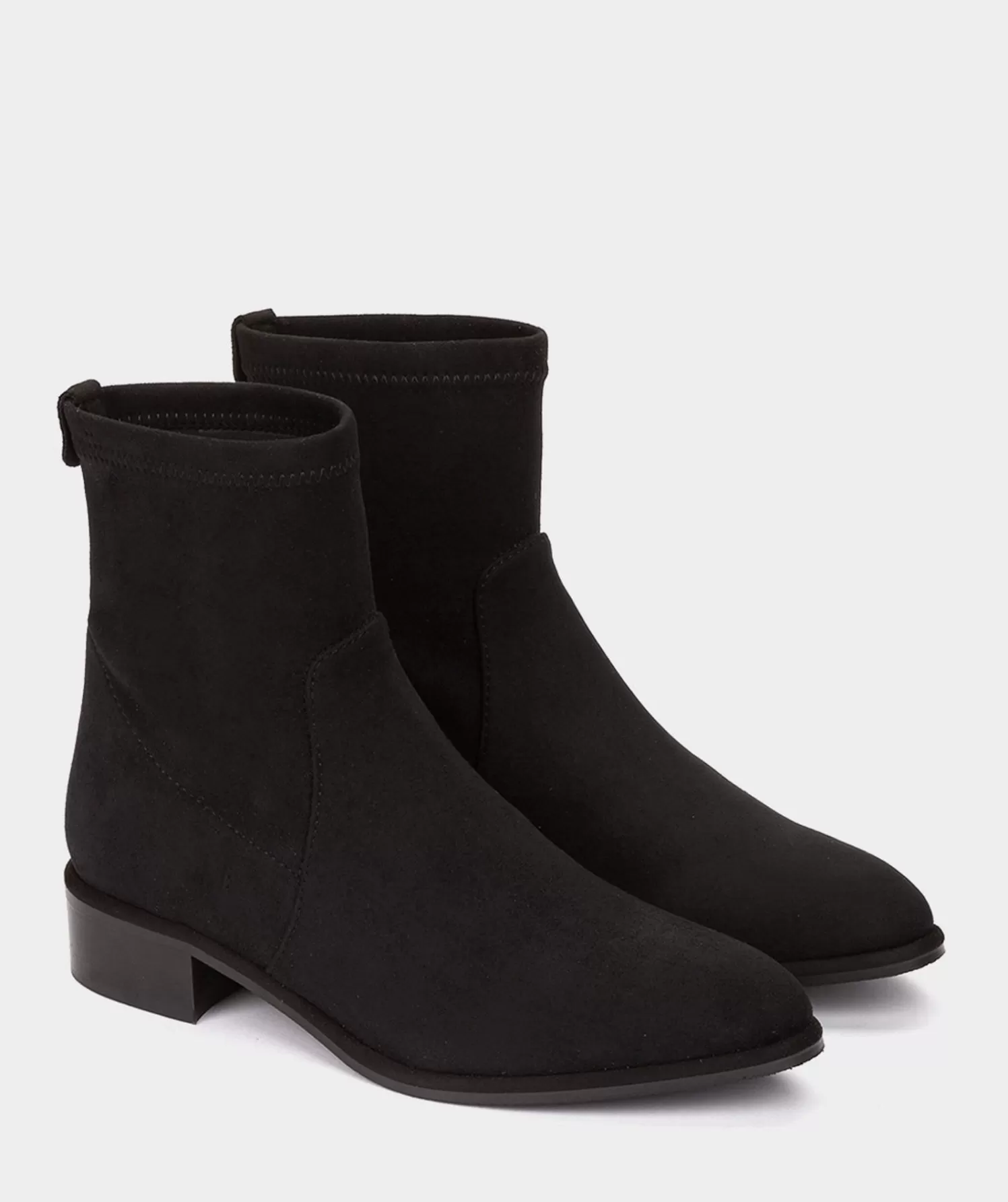 Ankle Boots | Pedro Miralles Ankle Boots Black Elasticated Vegan Leather Ankle Boots