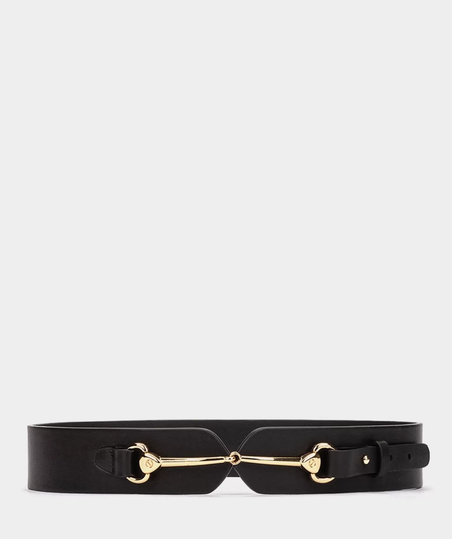 Gifts | Pedro Miralles Gifts Black Leather Belt With Golden Buckles