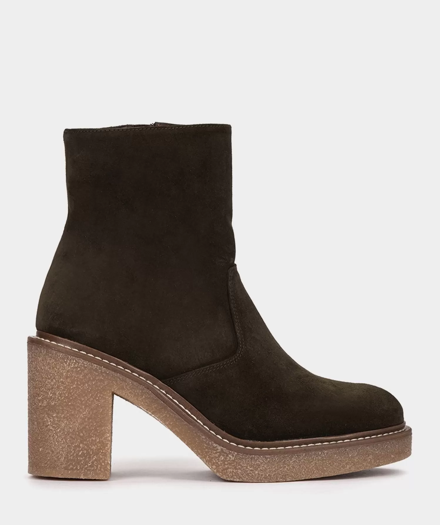 Ankle Boots | Pedro Miralles Ankle Boots Botin De Serraje Con Tacon Y Plataforma