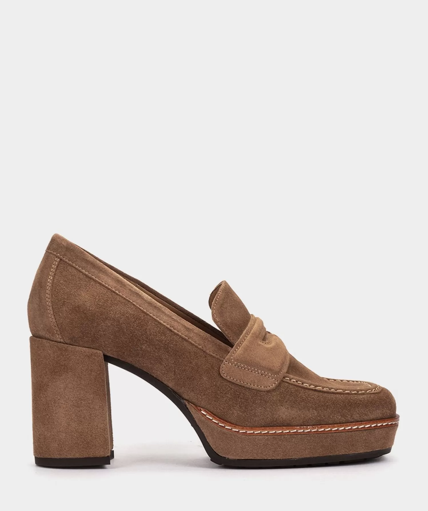 Pumps | Pedro Miralles Pumps Brown Split Leather Loafers