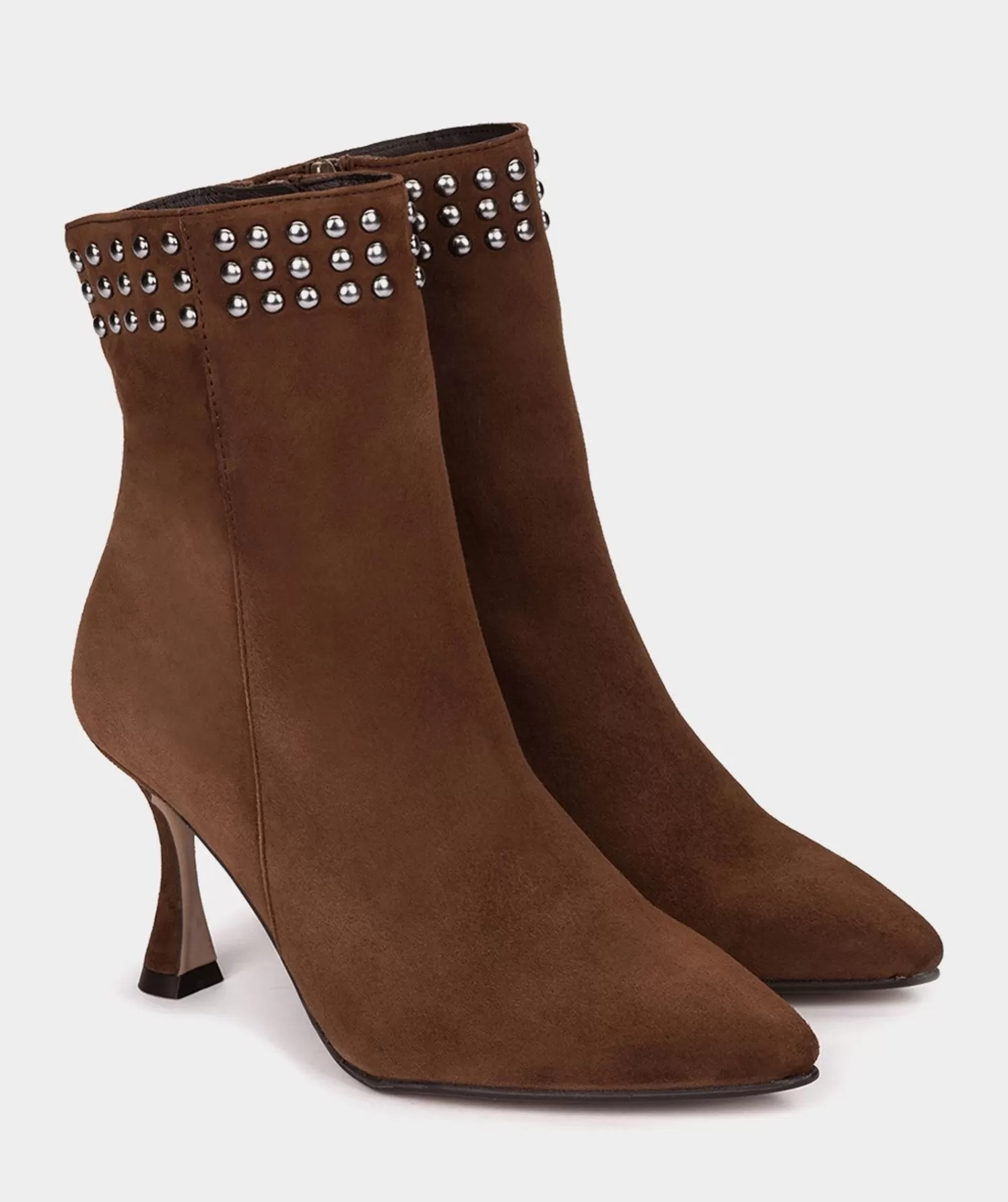 Ankle Boots | Pedro Miralles Ankle Boots Brown Suede Ankle Boots With High Heels