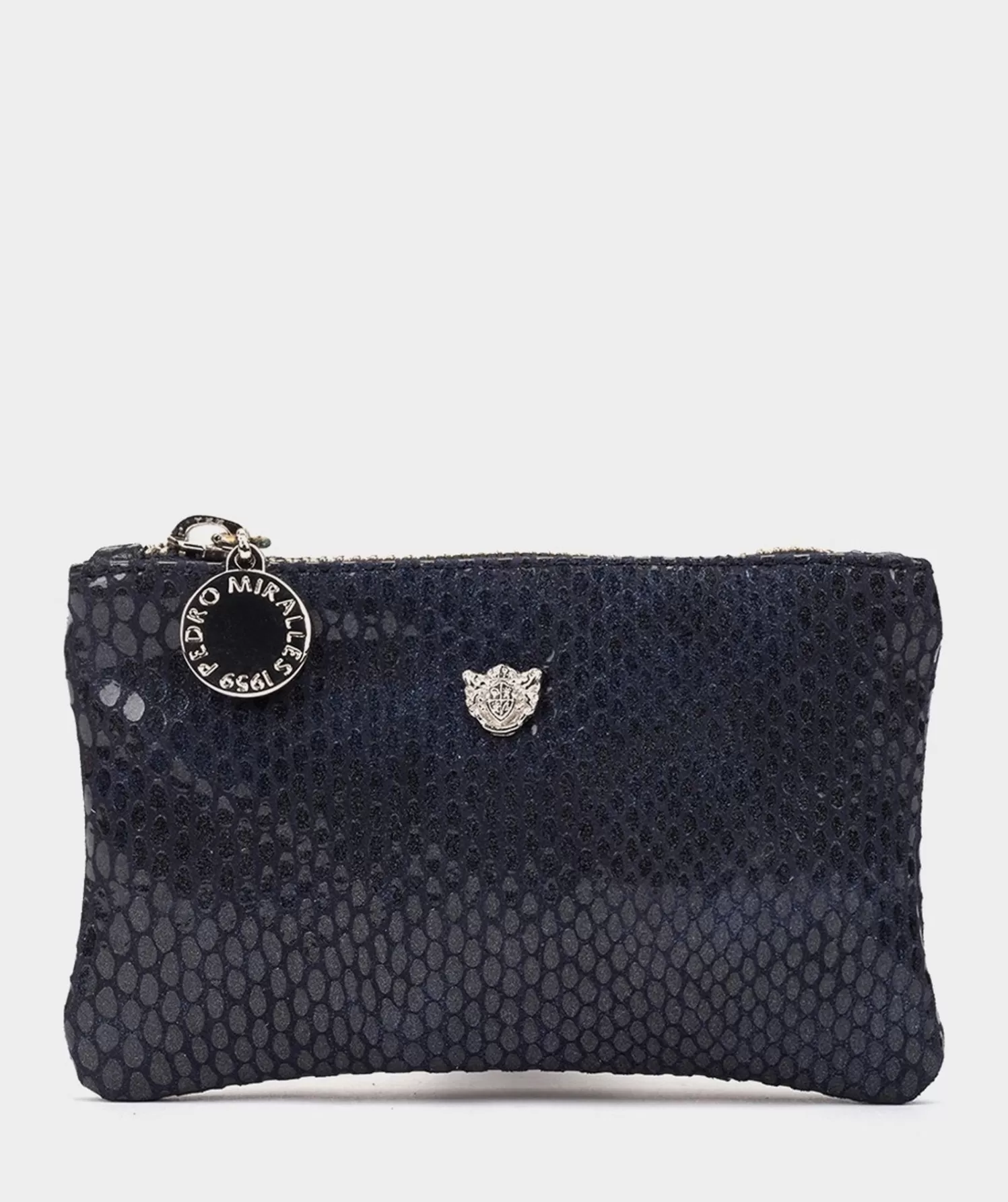 Accessories | Pedro Miralles Accessories Embossed Leather Purse With Zipper