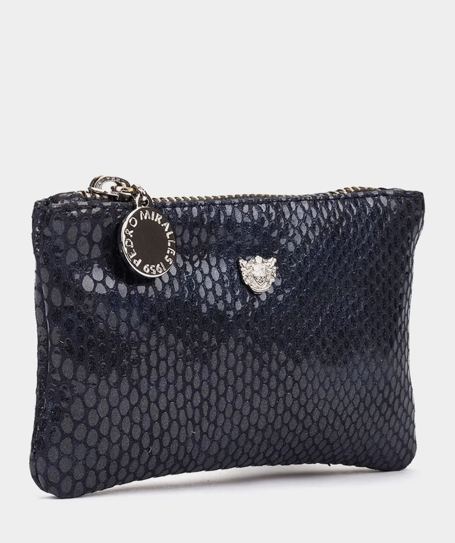 Accessories | Pedro Miralles Accessories Embossed Leather Purse With Zipper