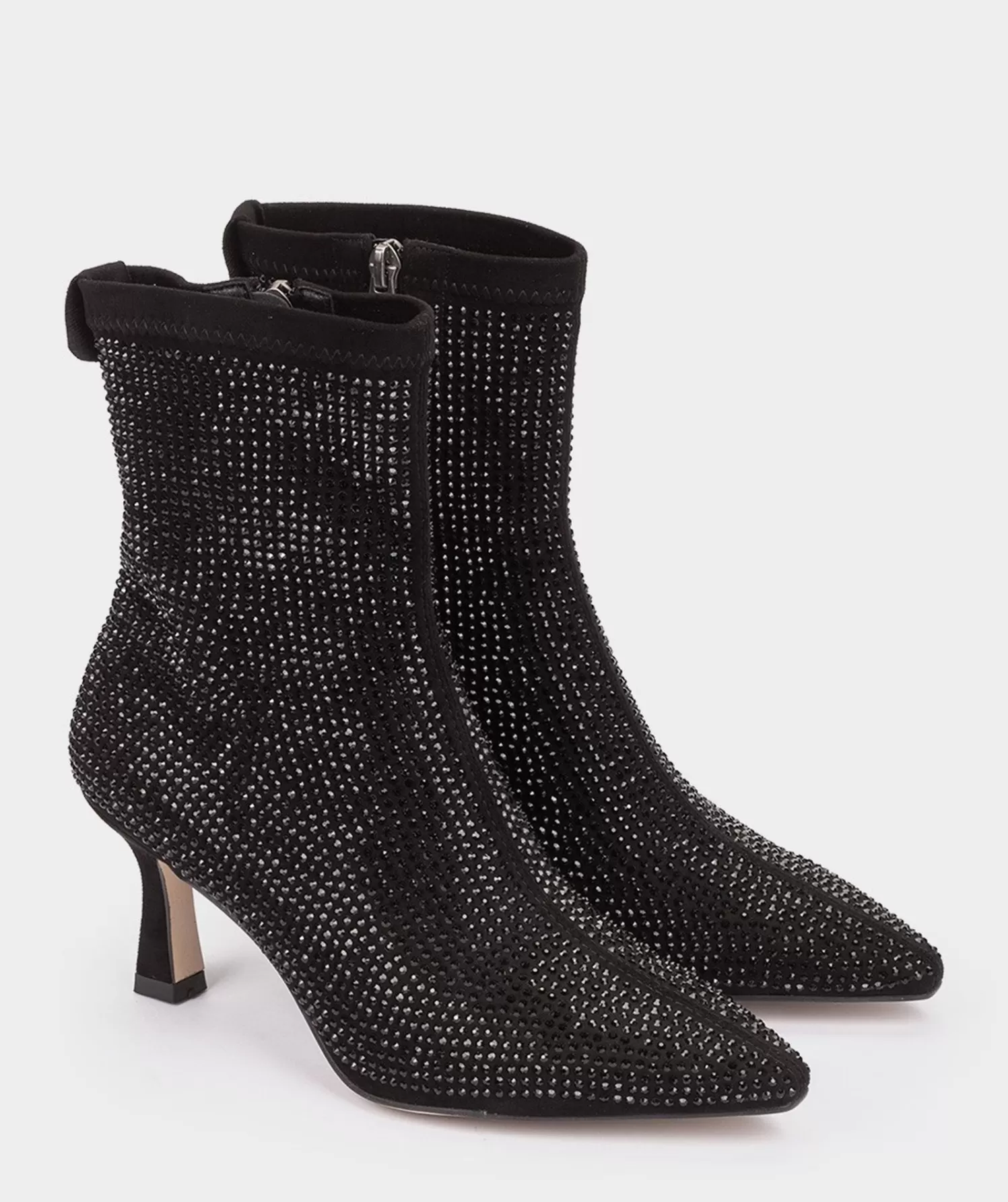 Ankle Boots | Pedro Miralles Ankle Boots Fabric Ankle Boots With Rhinestones.