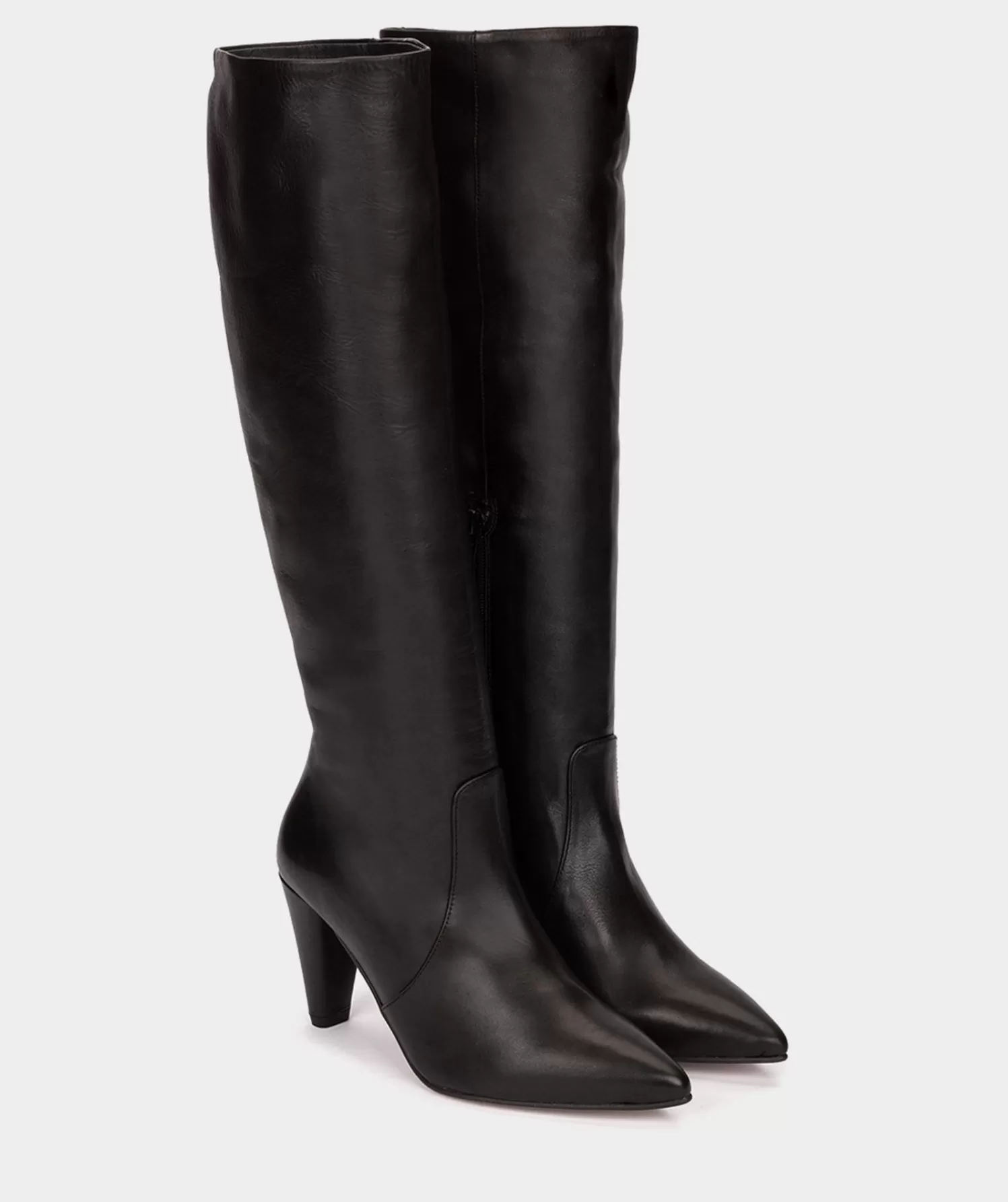 Boots | Pedro Miralles Boots Heel Boots Made Of Black Leather