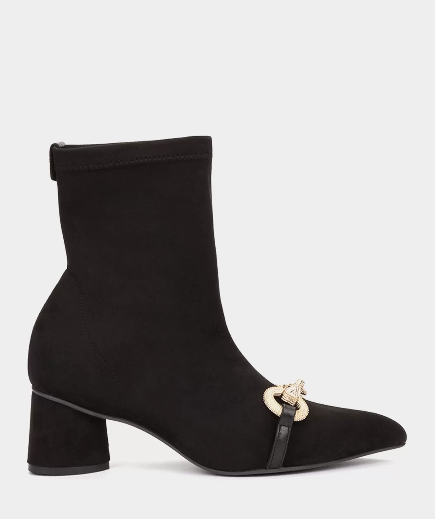 Ankle Boots | Pedro Miralles Ankle Boots Heeled Ankle Boots In Black Suede Effect Stretch Fabric