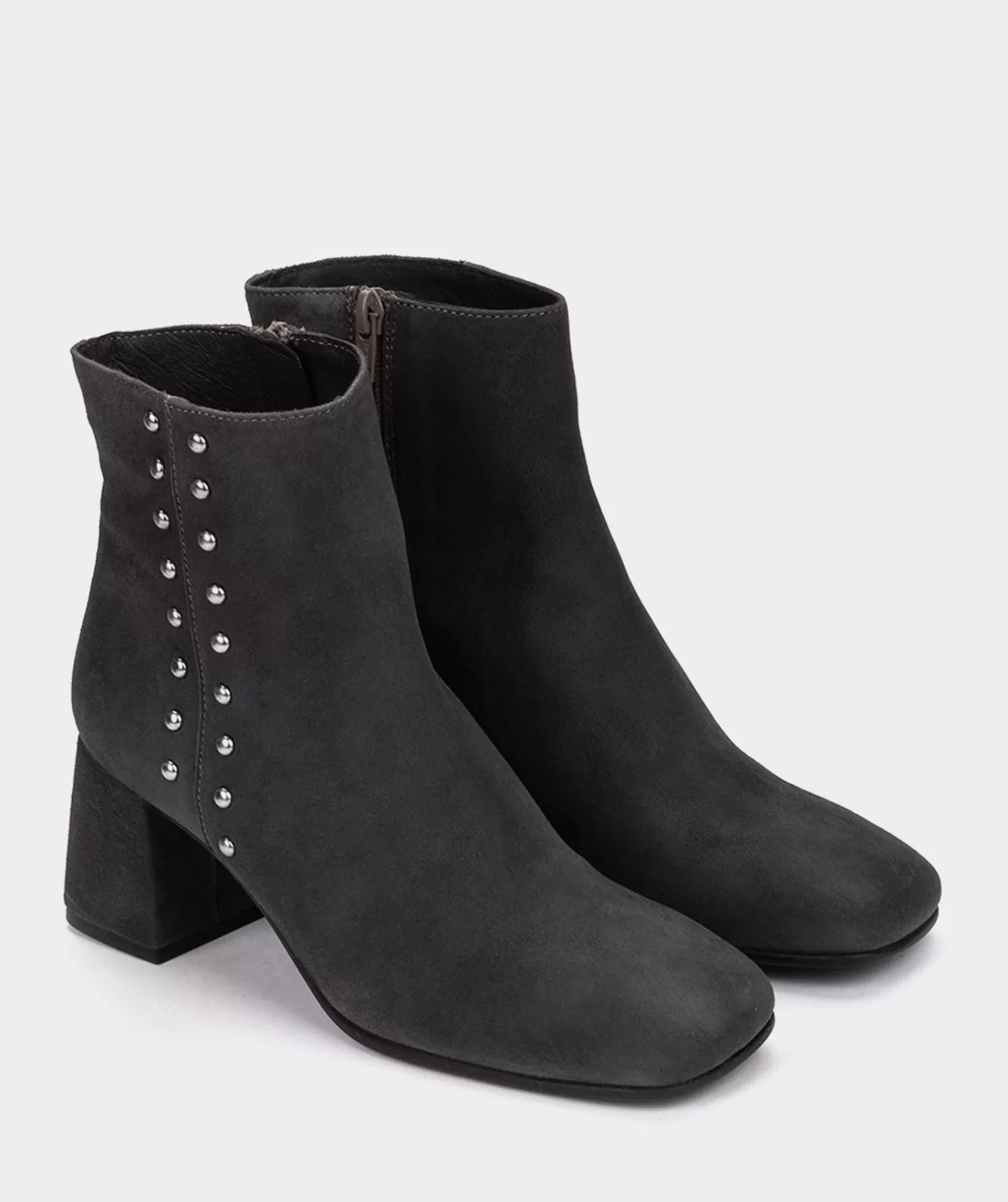 Ankle Boots | Pedro Miralles Ankle Boots Heeled Ankle Boots Made In Dark Grey Suede