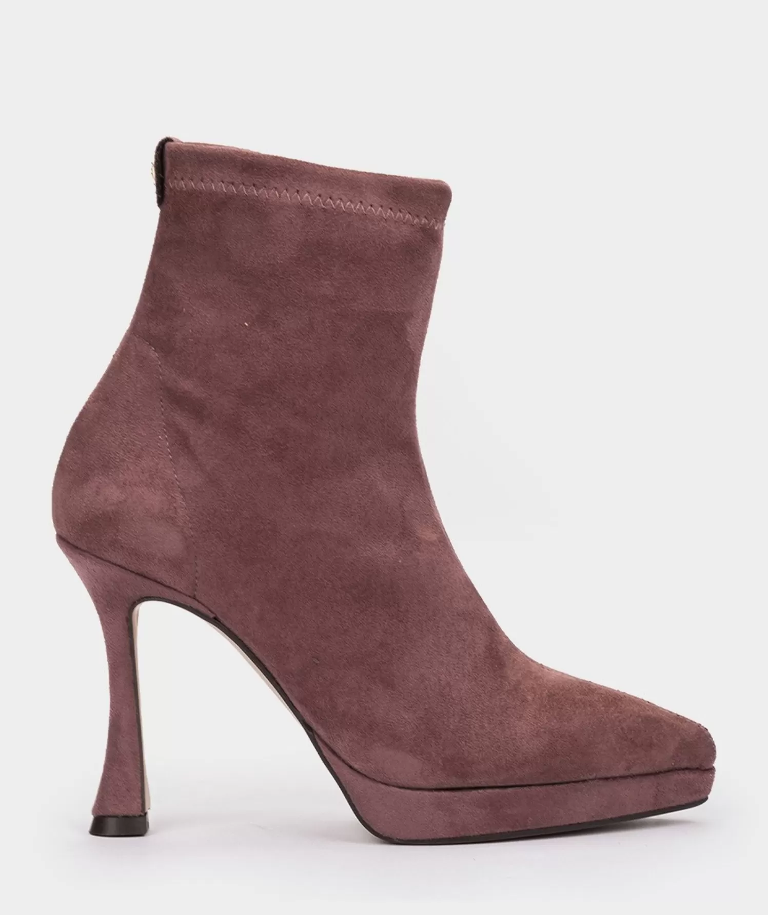 Ankle Boots | Pedro Miralles Ankle Boots Heeled Ankle Boots Made In Pink Suede-Effect Stretch Fabric