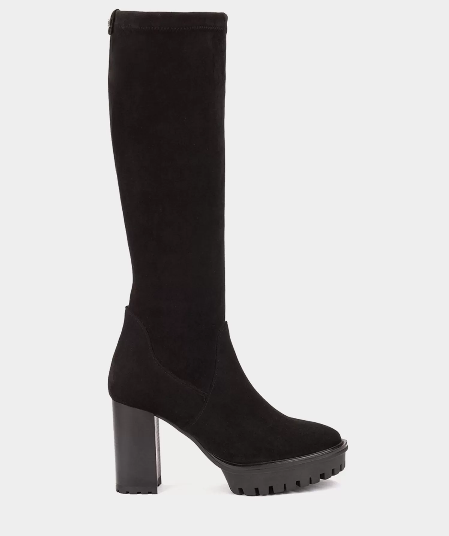 Boots | Pedro Miralles Boots Heeled Boots Made Of Black Suede Effect Elastic Fabric