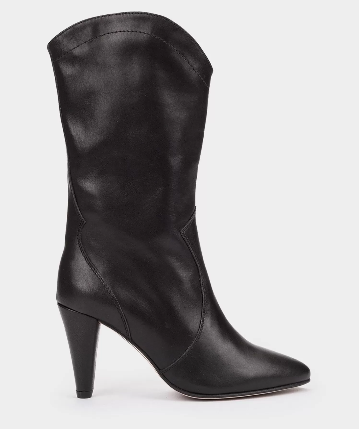 Boots | Pedro Miralles Boots High Heeled Boots Made Of Black Leather