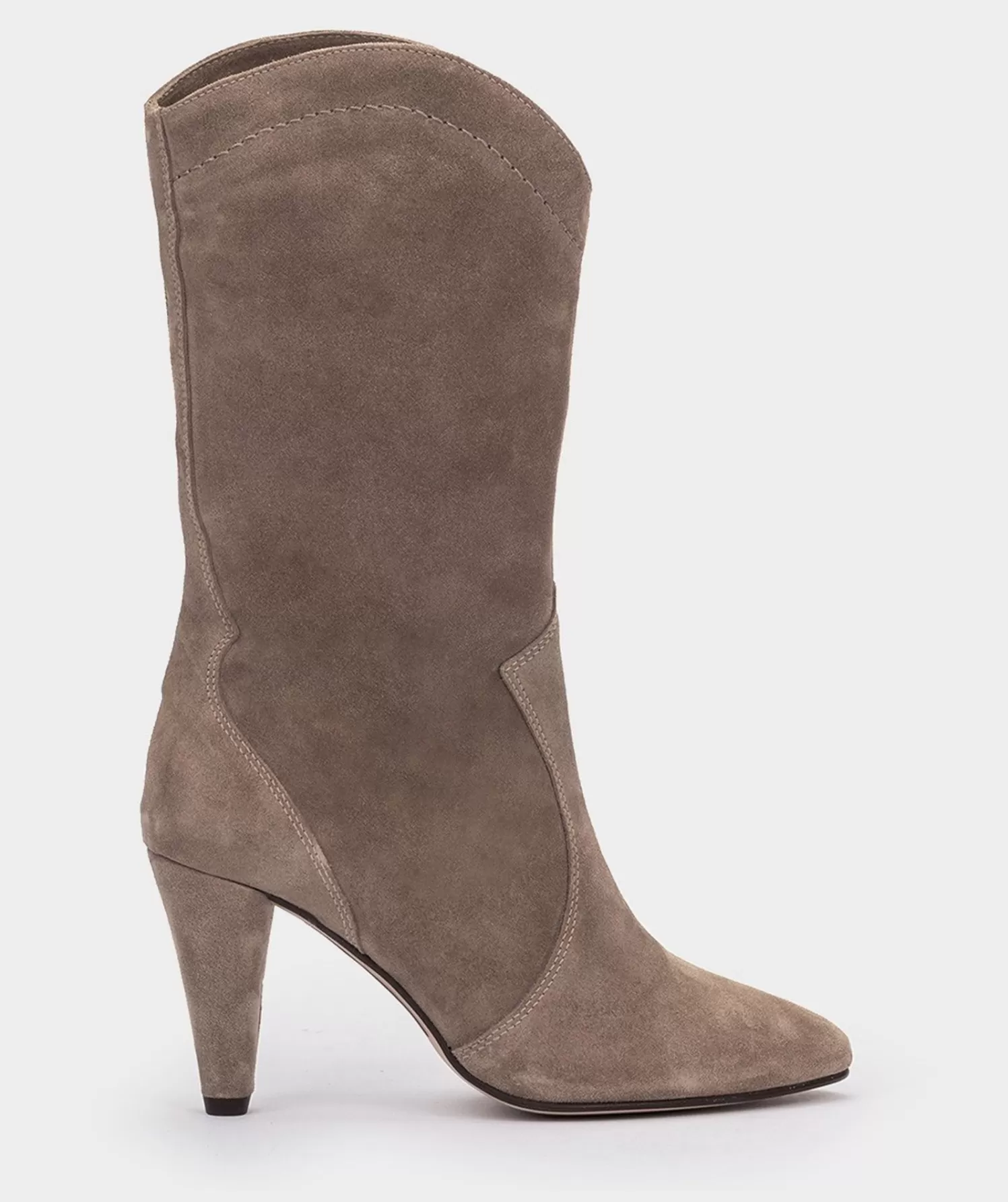 Boots | Pedro Miralles Boots High Heeled Boots Made Of Brown Suede Leather