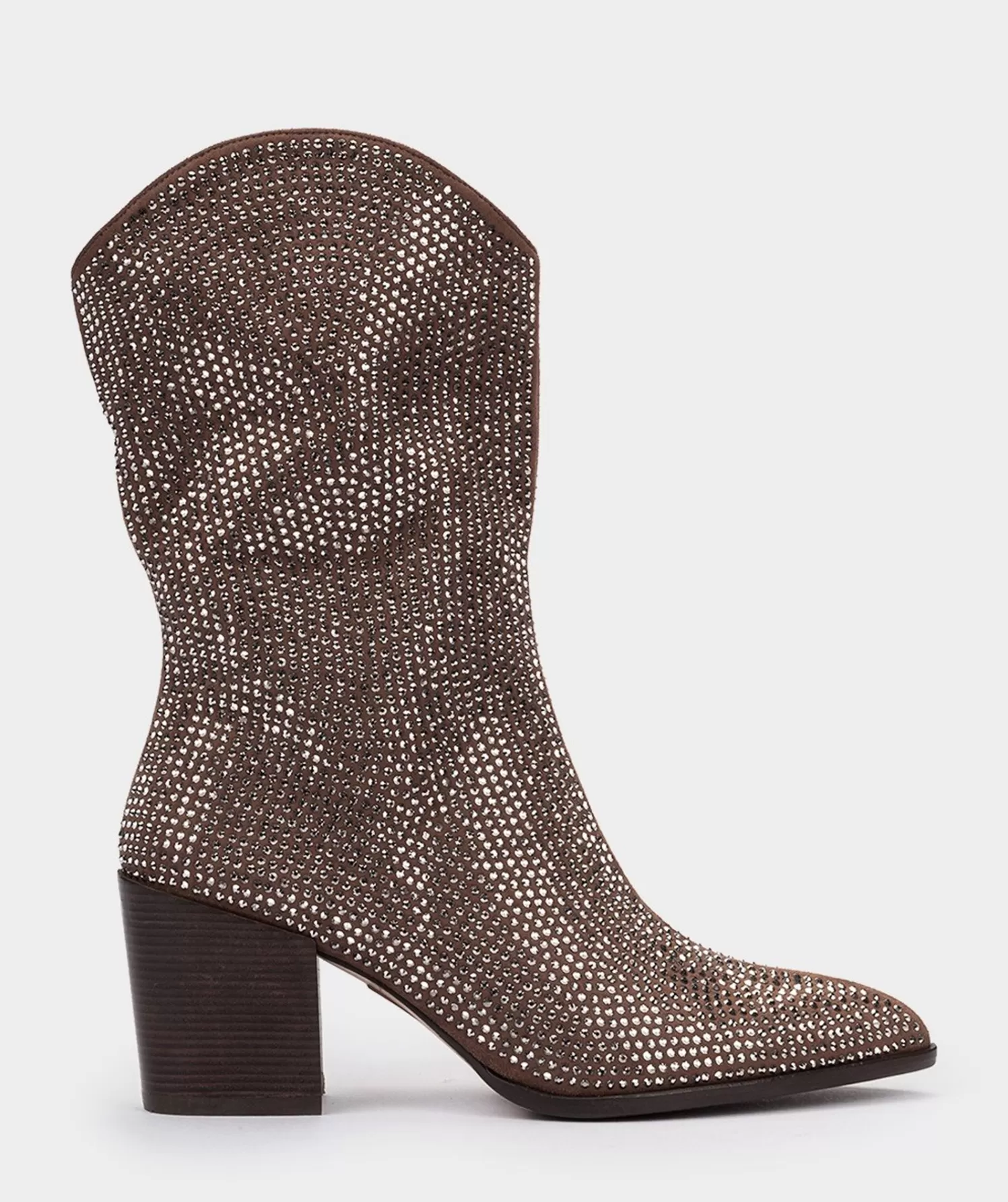 Boots | Pedro Miralles Boots Id-Cut Fabric Boots With Rhinestones.