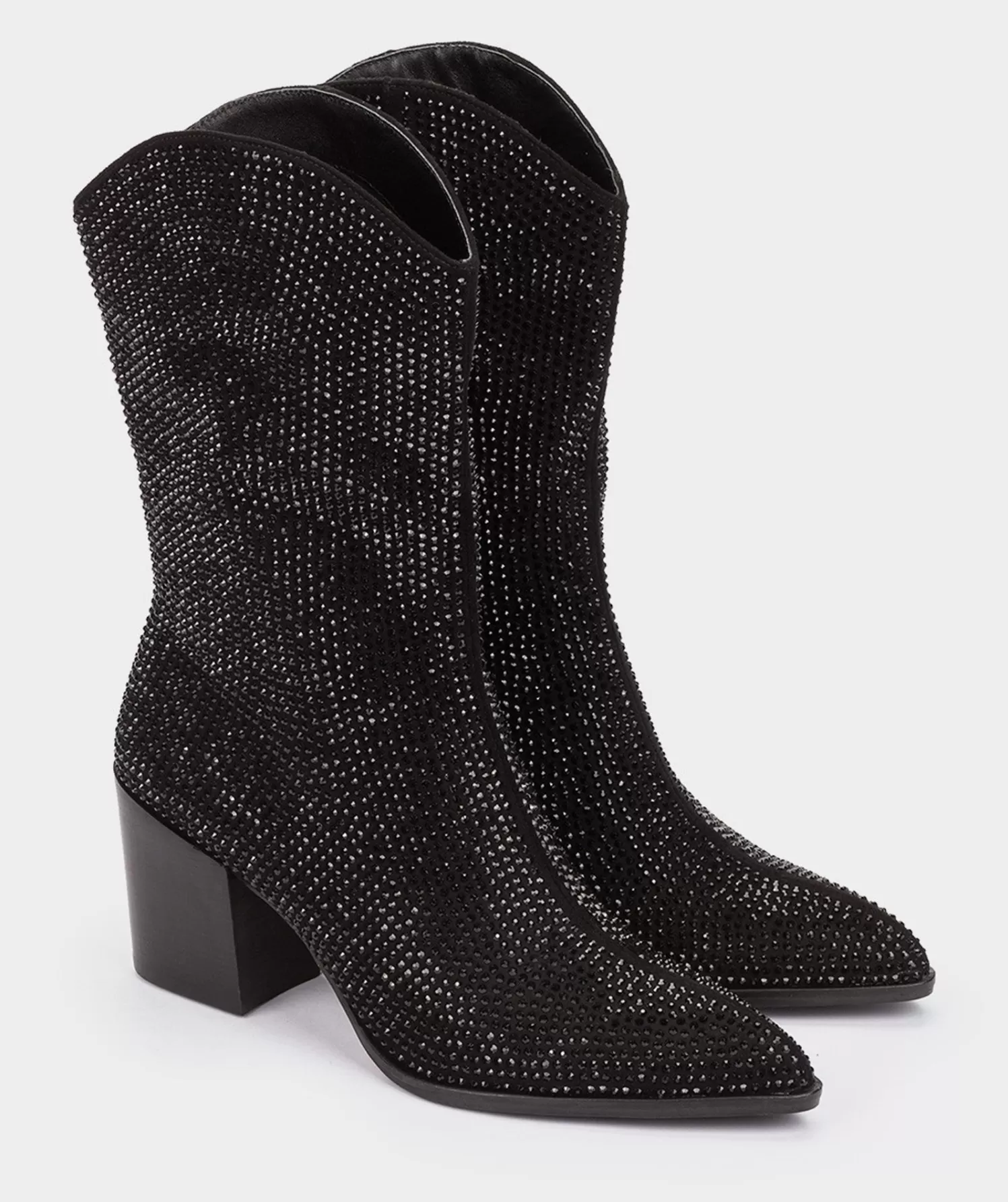 Boots | Pedro Miralles Boots Id-Cut Fabric Boots With Rhinestones.