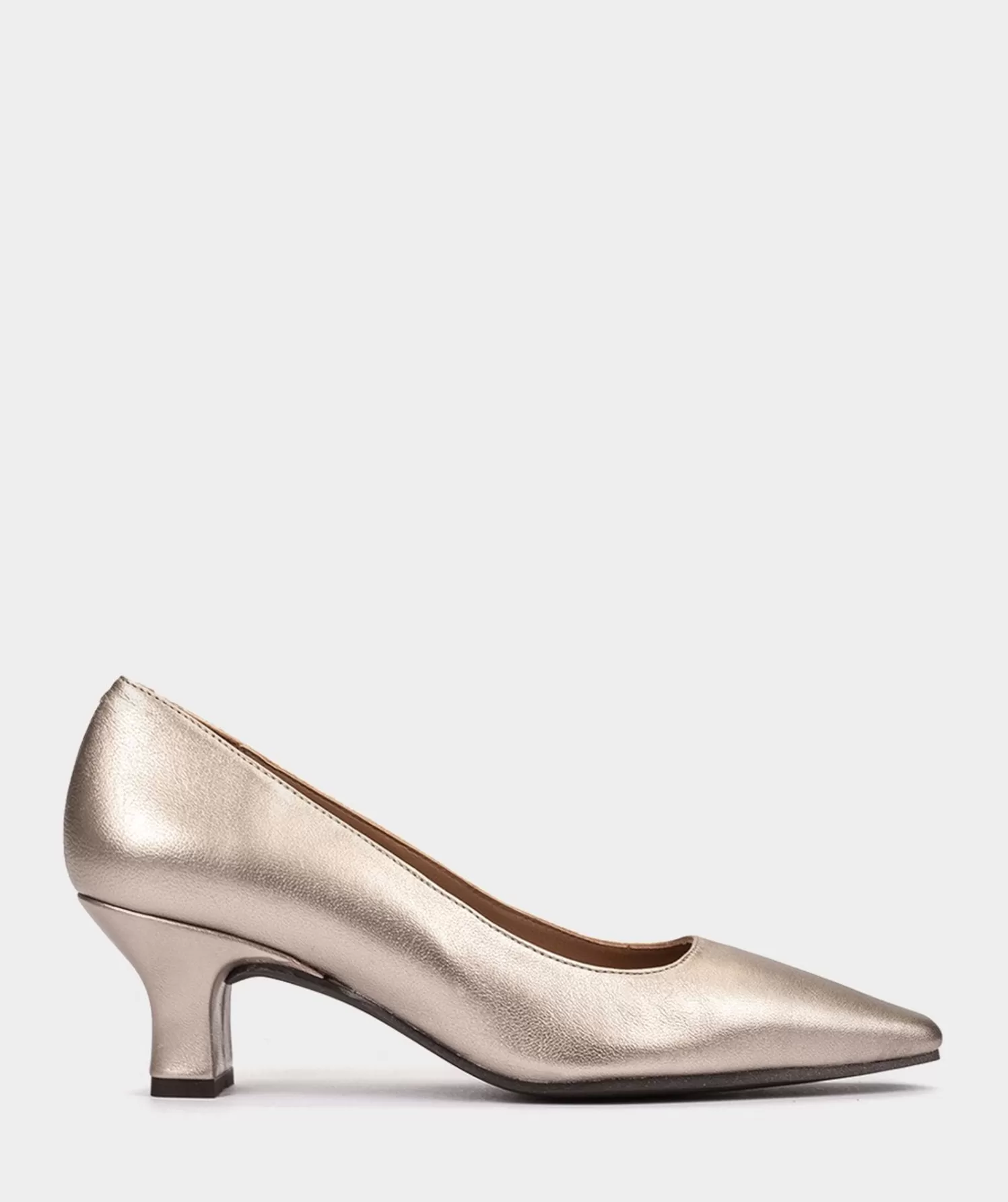 Pumps | Pedro Miralles Pumps Metallic Coloured Leather Pumps With Pointed Toe Heel