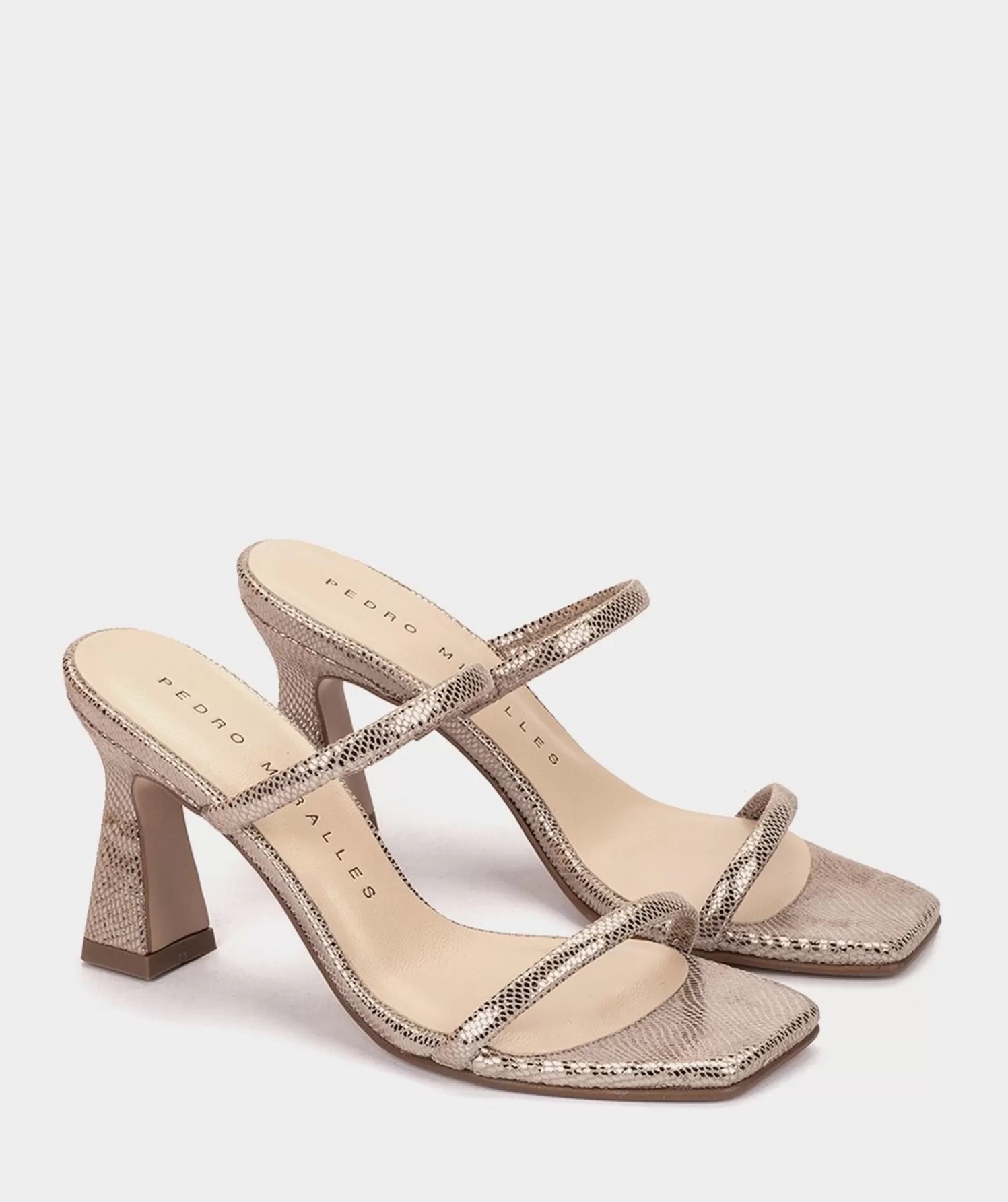 Heeled Sandals | Pedro Miralles Heeled Sandals Metallic Leather Heeled Sandals