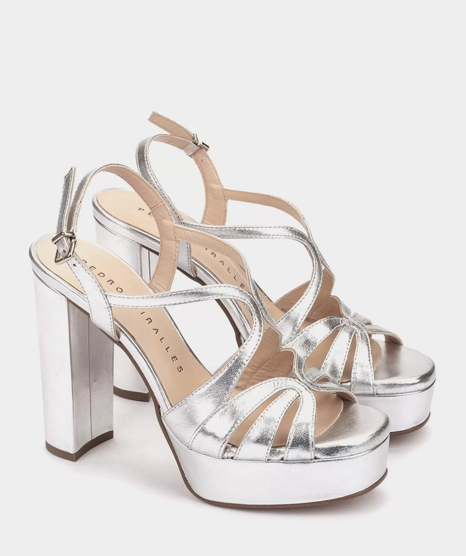 Heeled Sandals | Pedro Miralles Heeled Sandals Metallic Leather Heeled Sandals