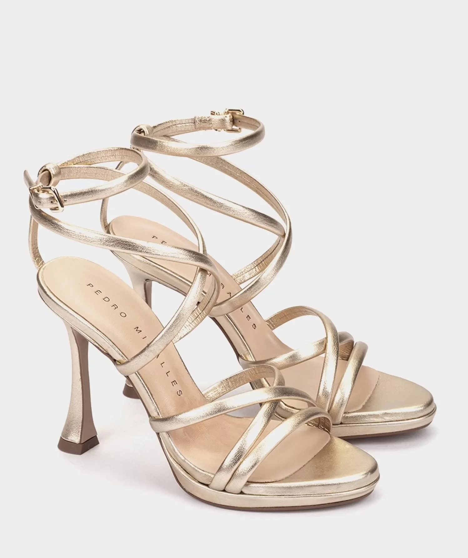 Heeled Sandals | Pedro Miralles Heeled Sandals Metallic Leather Heeled Sandals