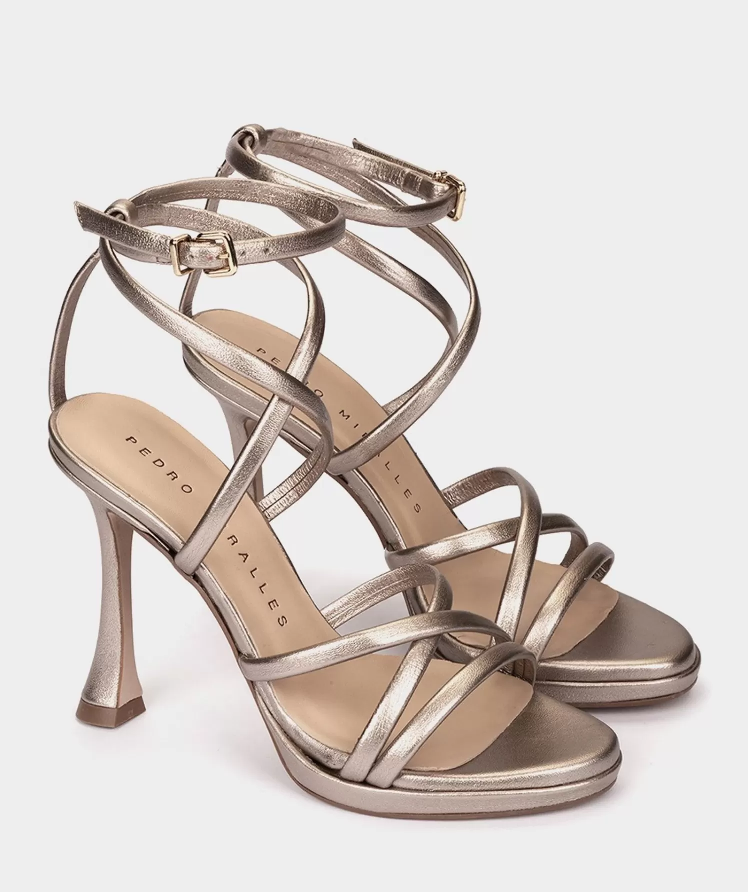 Heeled Sandals | Pedro Miralles Heeled Sandals Metallic Leather Heeled Sandals