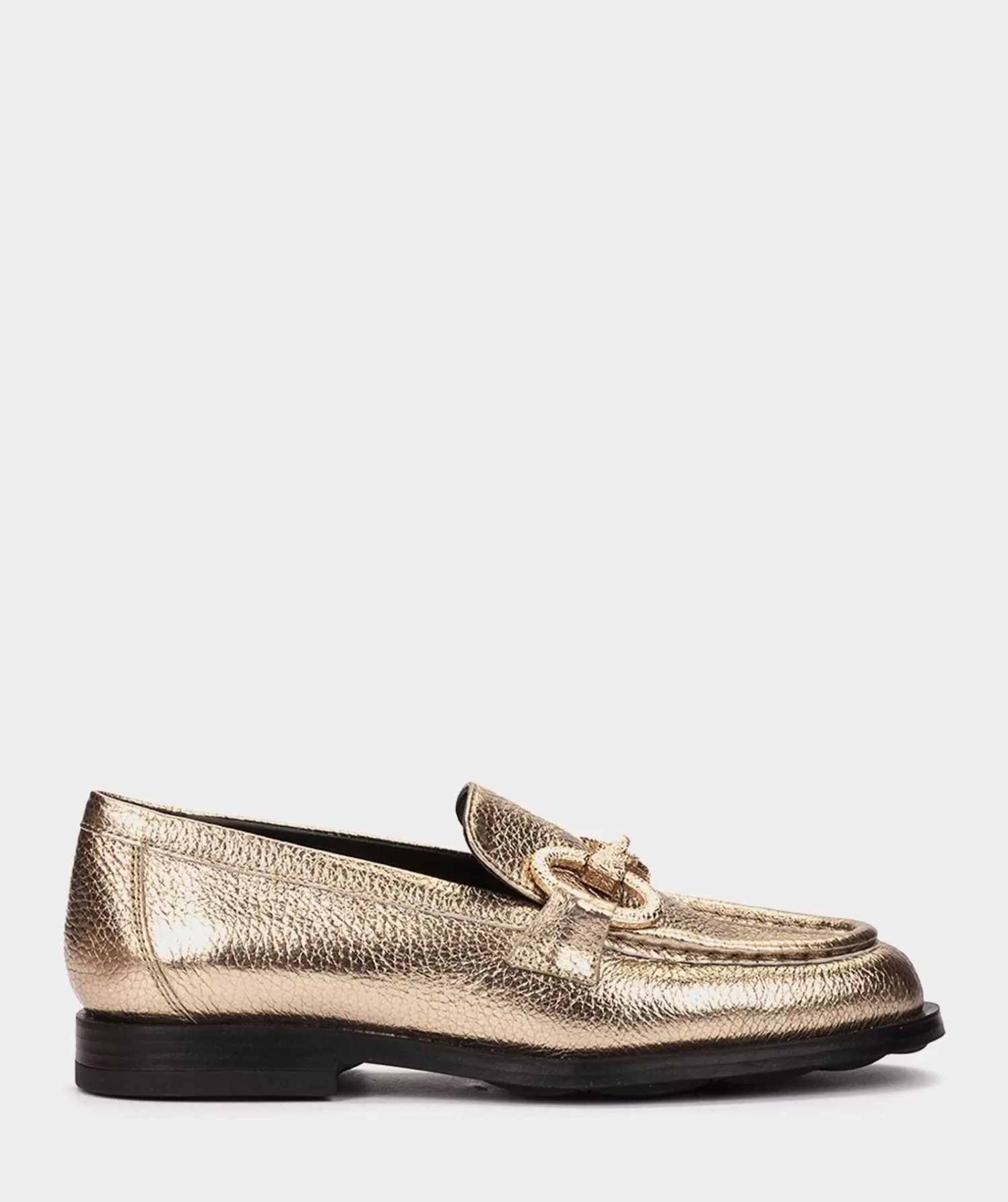 Loafers | Pedro Miralles Loafers Metallic Leather Moccasins In Golden Colour