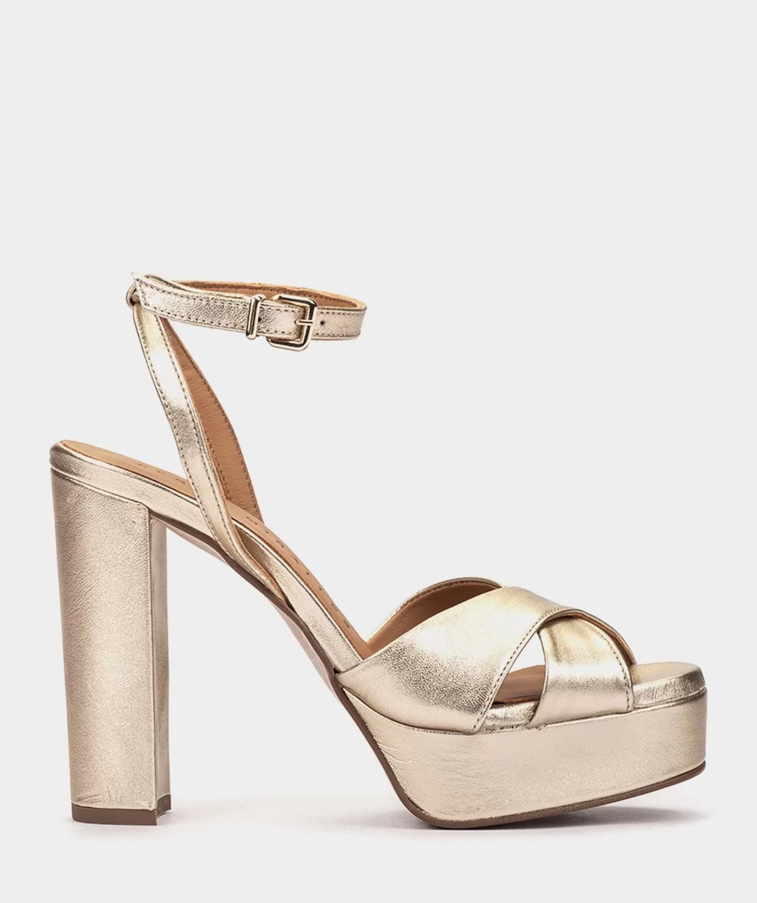 Heeled Sandals | Pedro Miralles Heeled Sandals Metallic Leather Platform Heeled Sandals