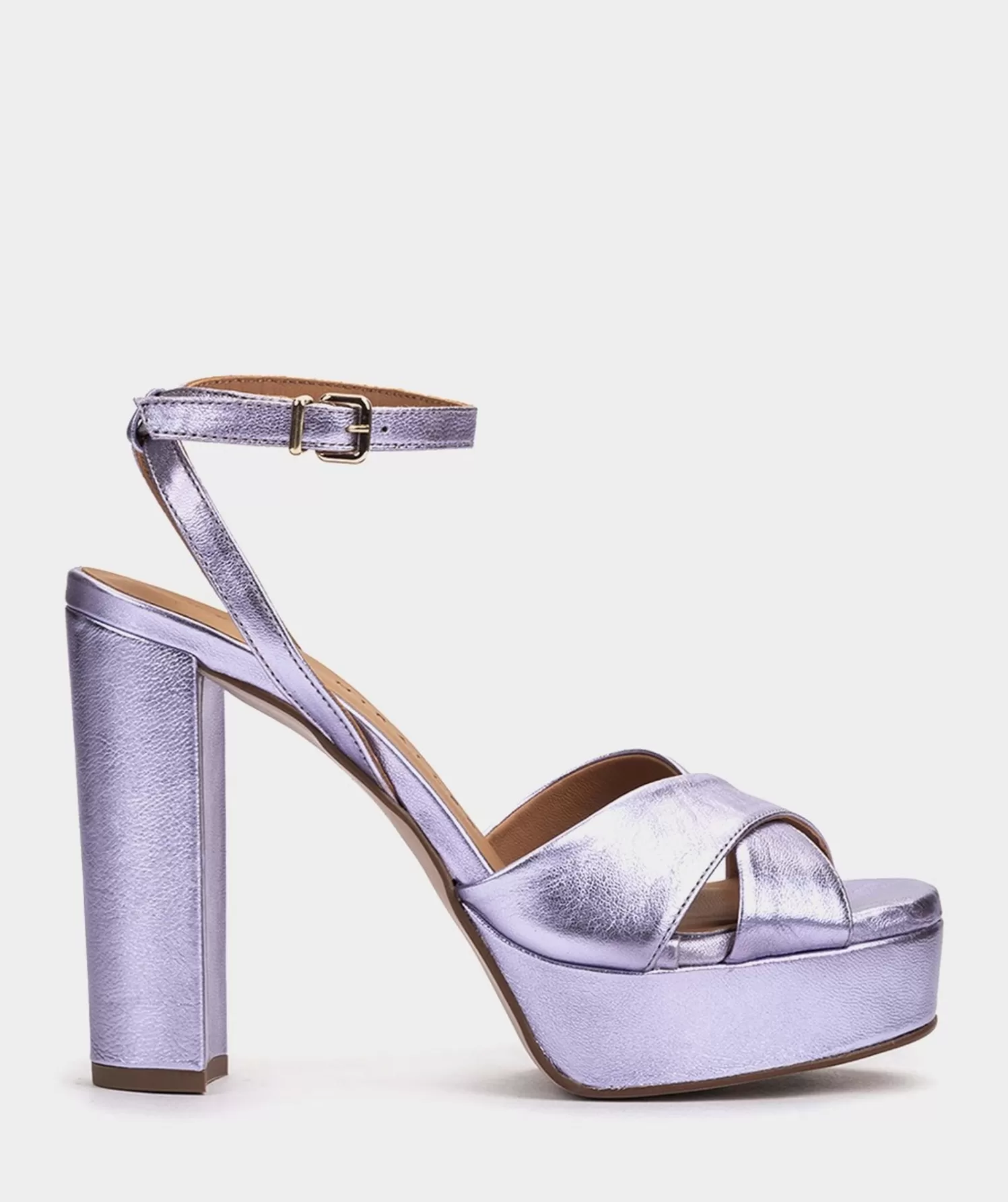 Heeled Sandals | Pedro Miralles Heeled Sandals Metallic Leather Platform Heeled Sandals