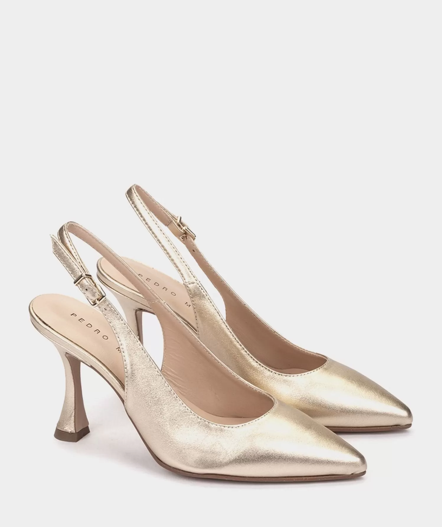 Pumps | Pedro Miralles Pumps Metallic Leather Pumps With Heel Made In Metallised Leather