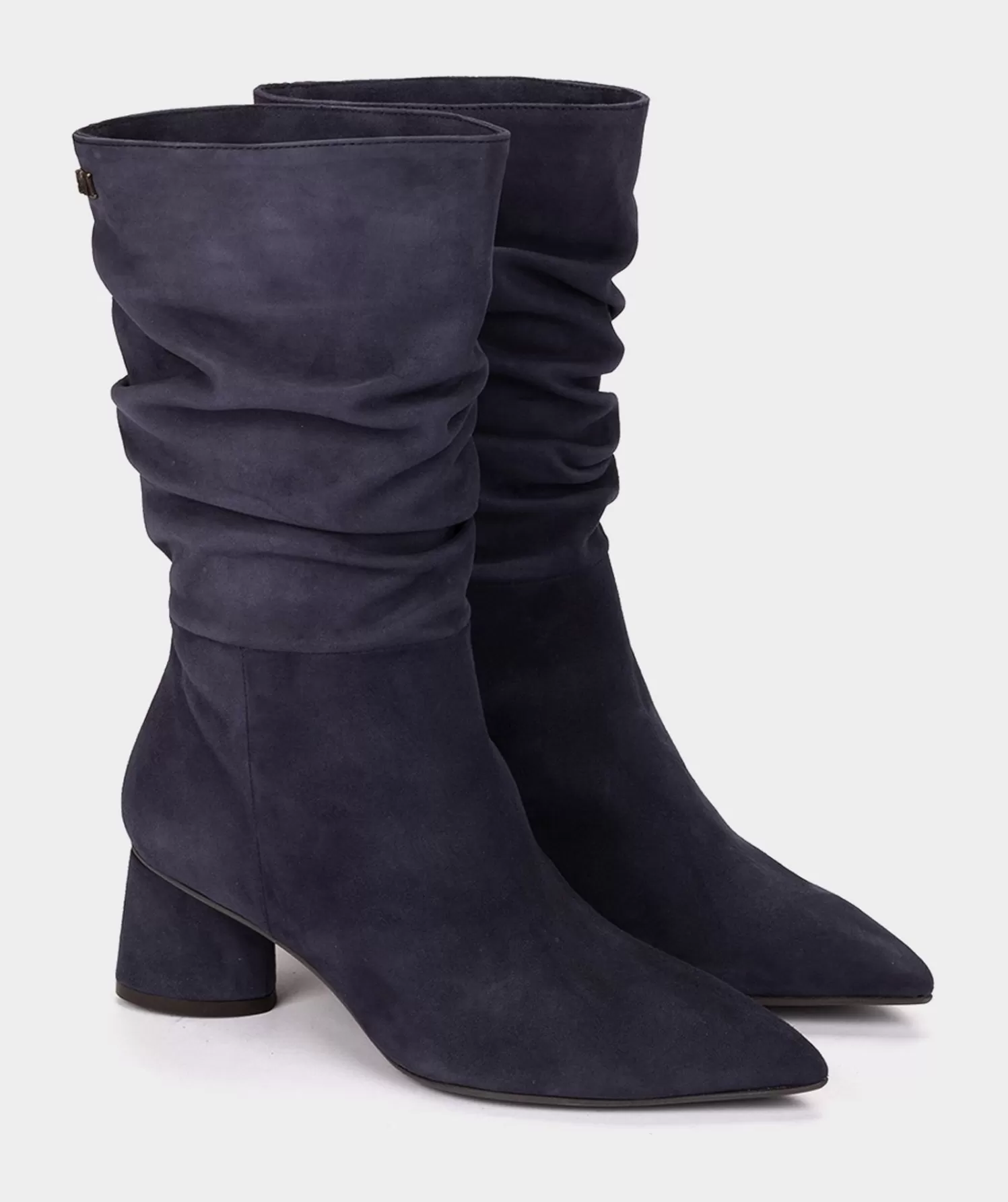 Boots | Pedro Miralles Boots Mid-Calf Boots In Navy Suede