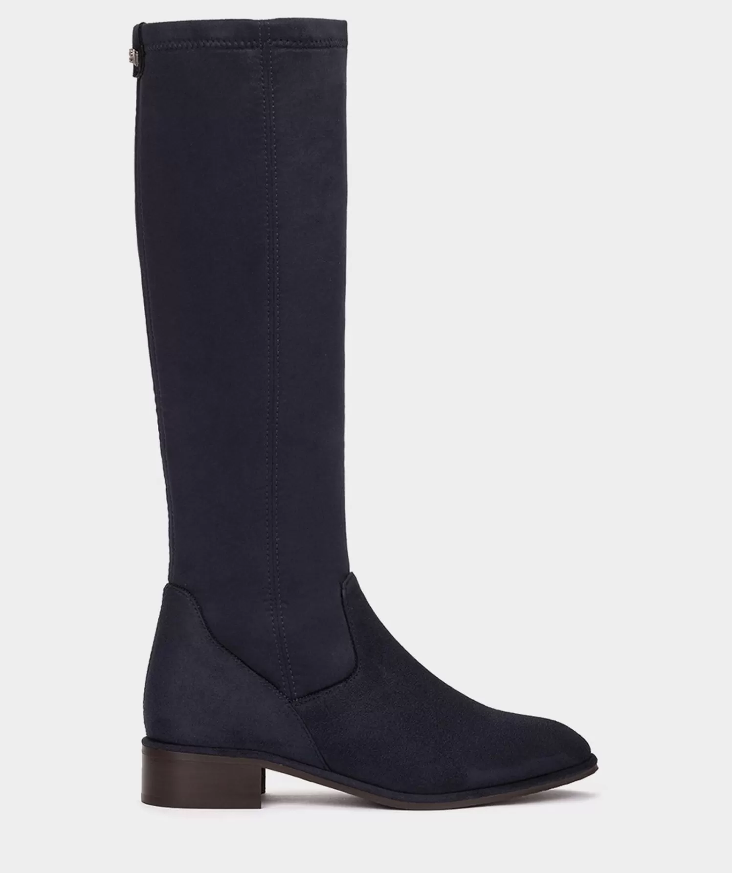 Boots | Pedro Miralles Boots Navy Blue Elasticated Vegan Leather High Boot