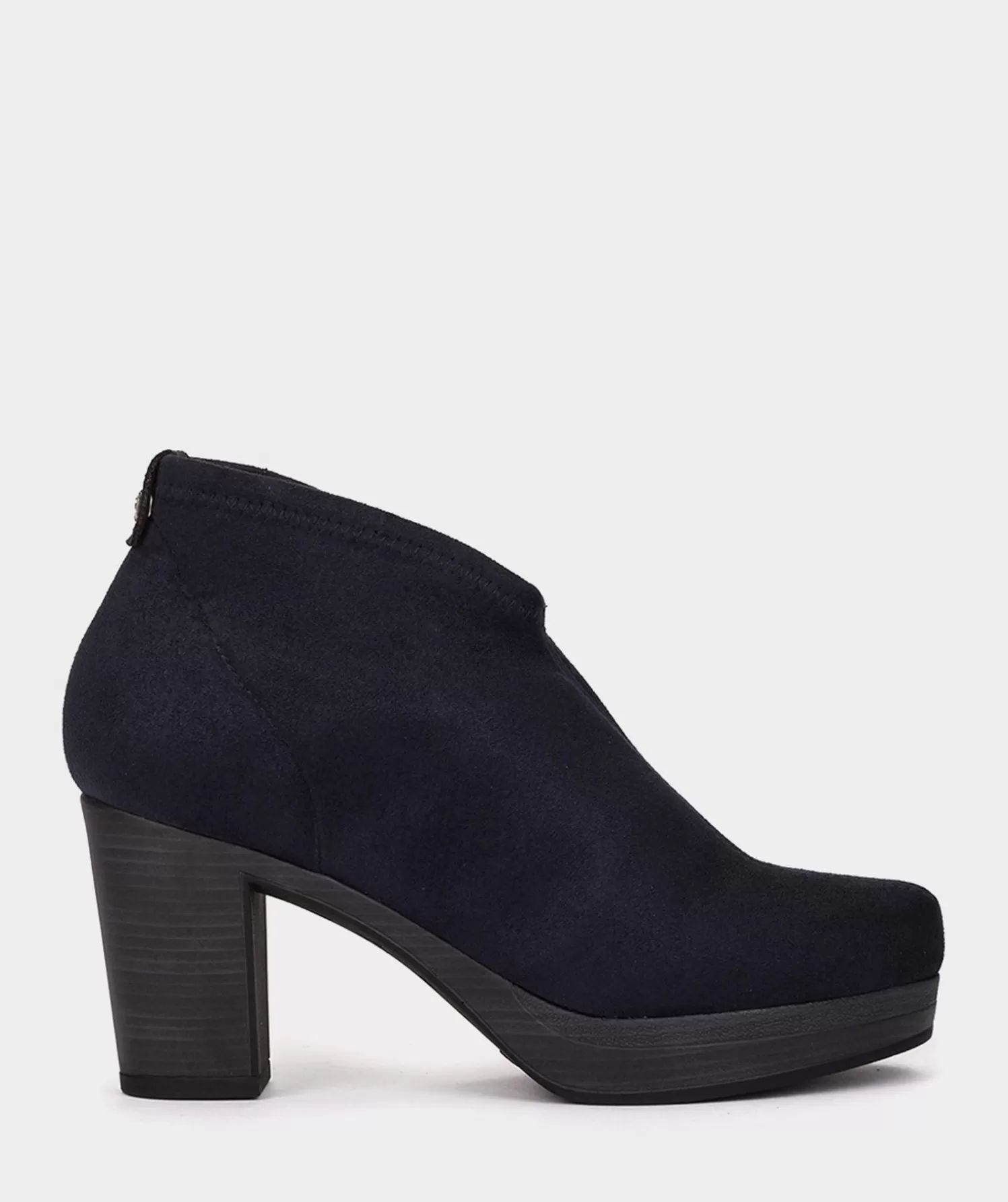 Ankle Boots | Pedro Miralles Ankle Boots Navy Blue Suede Effect Elastic Vegan Leather Ankle Boots