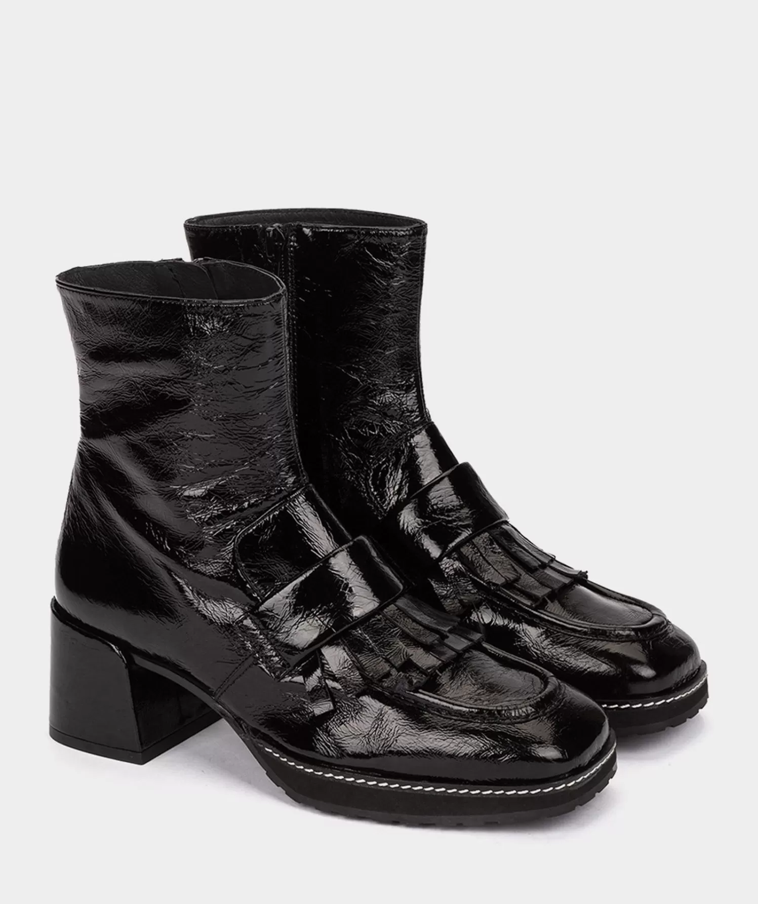 Ankle Boots | Pedro Miralles Ankle Boots Patent Leather Ankle Boots In Black Colour