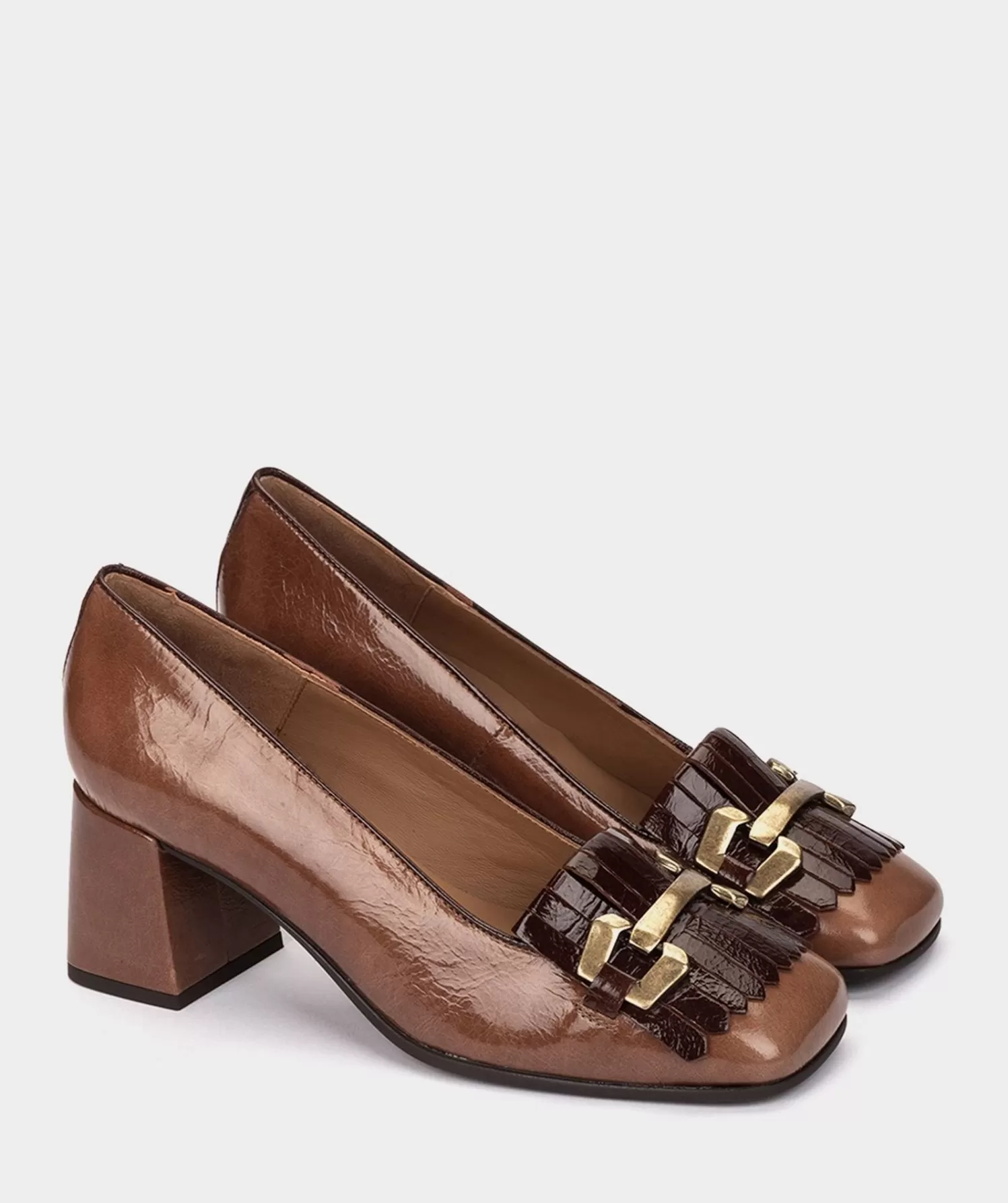 Pumps | Pedro Miralles Pumps Patent Leather High Heel Shoes In Brown Colour