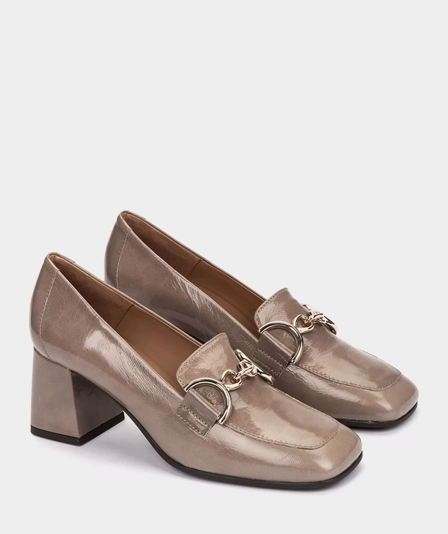 Pumps | Pedro Miralles Pumps Patent Leather High Heels In Taupe Colour