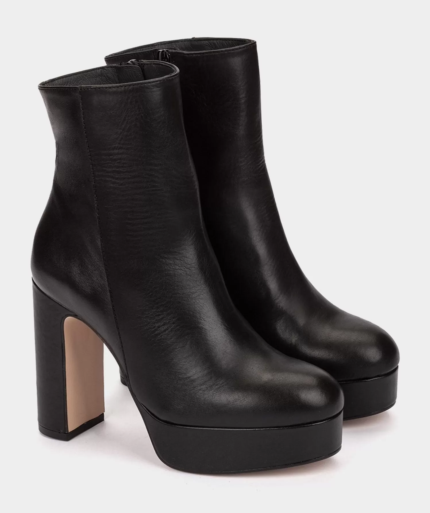 Ankle Boots | Pedro Miralles Ankle Boots Platform Heel Ankle Boots Made Of Black Leather