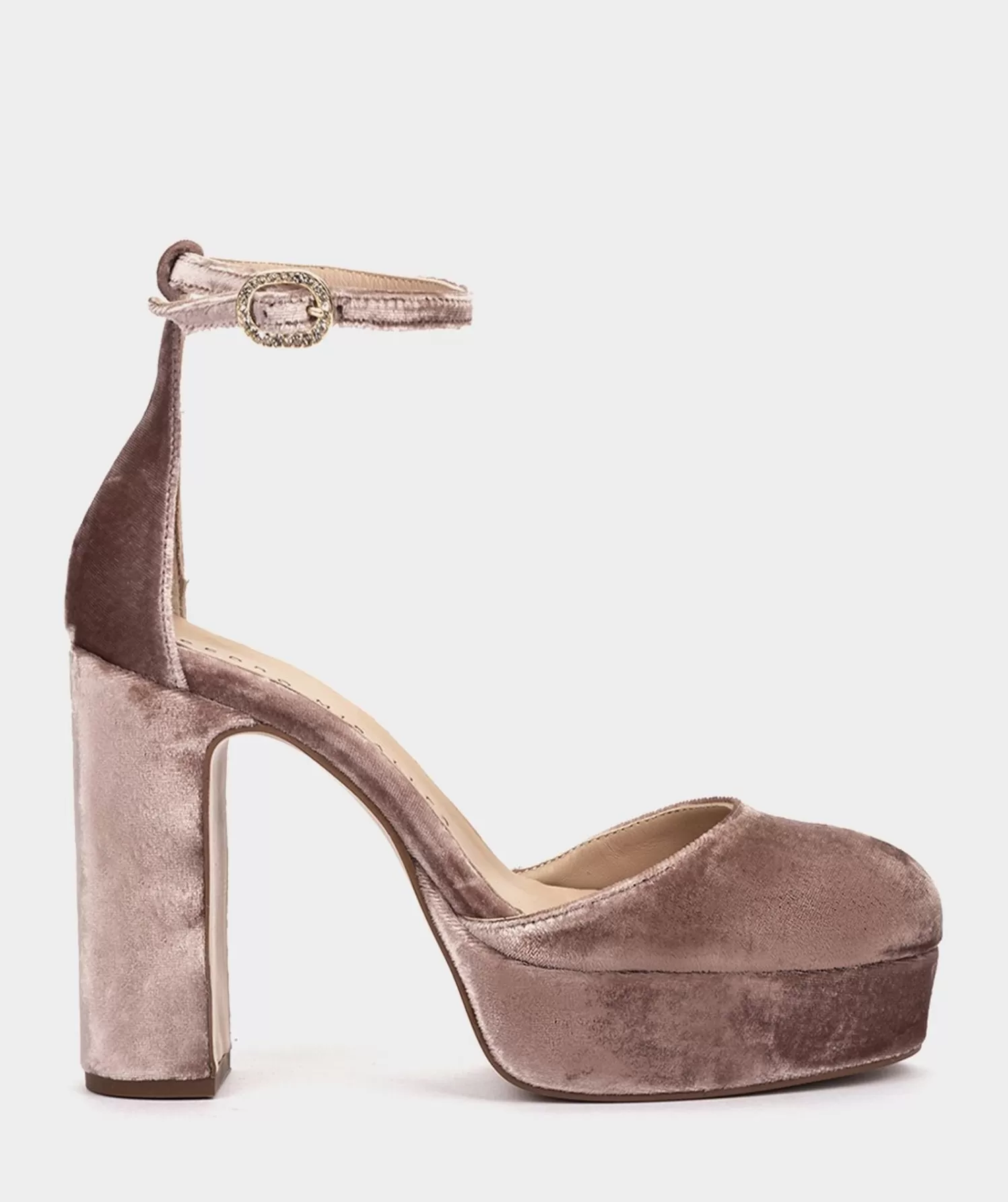 Pumps | Pedro Miralles Pumps Platform Heeled Sandals Made Of Nude Velvet