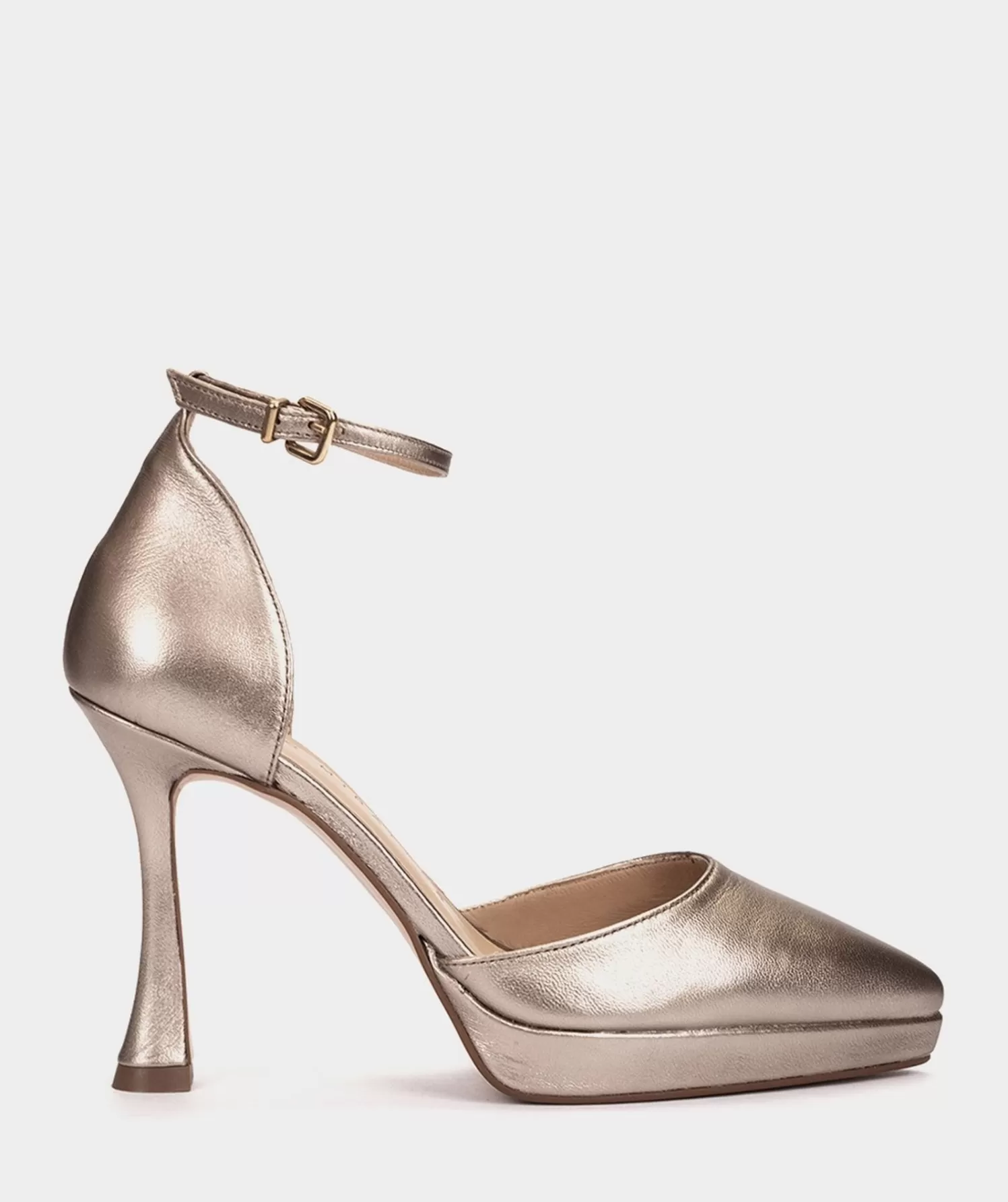 Pumps | Pedro Miralles Pumps Platform Heels Made Of Metallised Leather