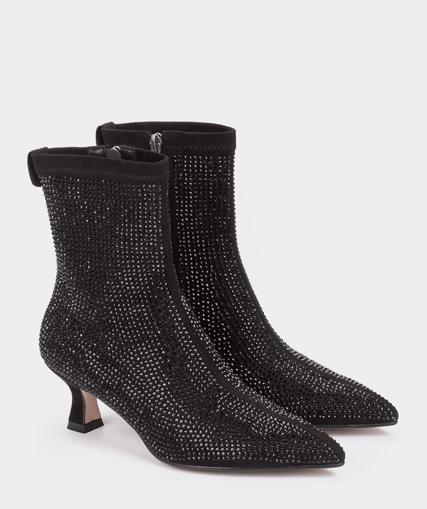 Ankle Boots | Pedro Miralles Ankle Boots Shiny Fabric Ankle Boots With Heel