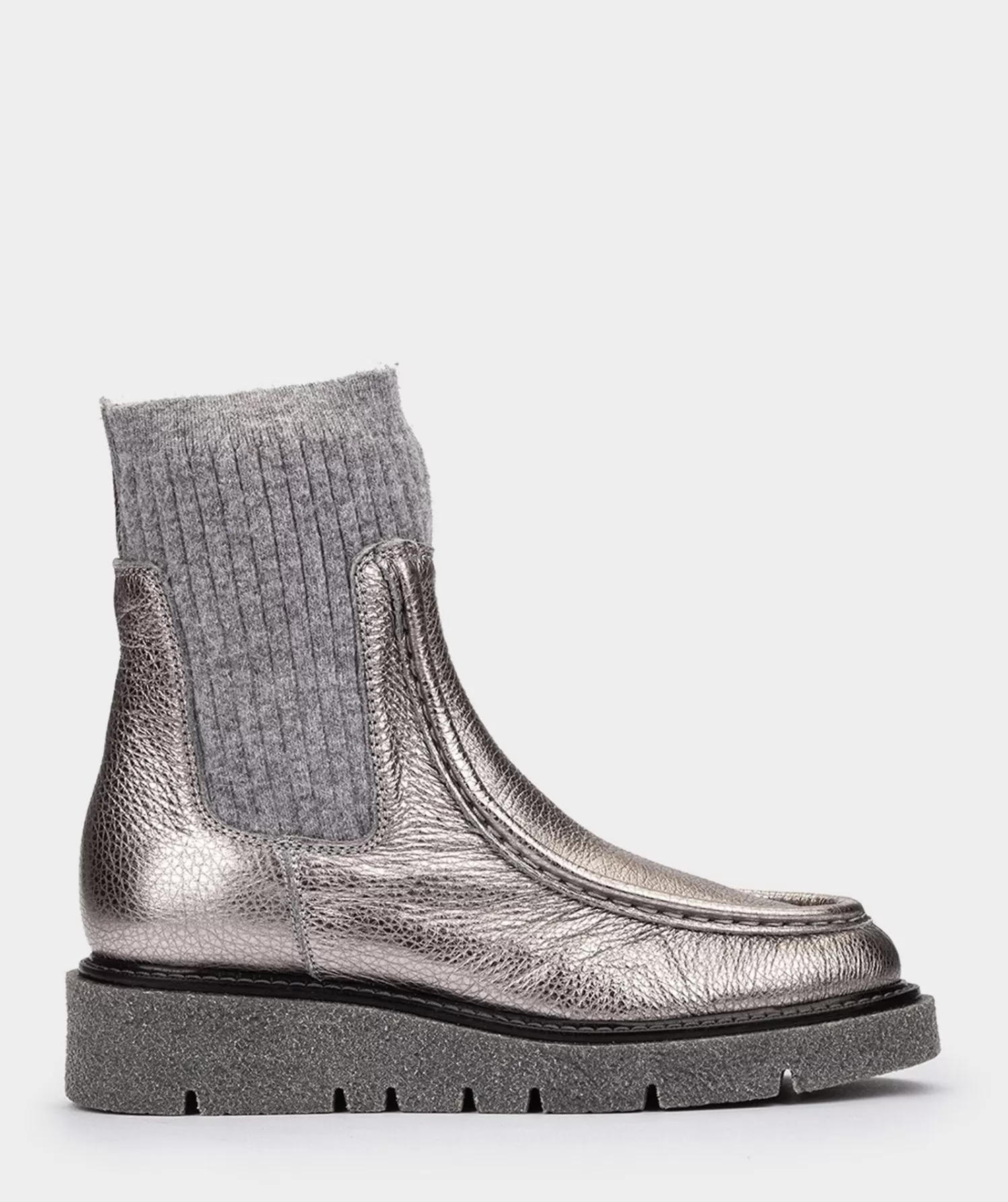 Ankle Boots | Pedro Miralles Ankle Boots Silver Metallic Leather Ankle Boots