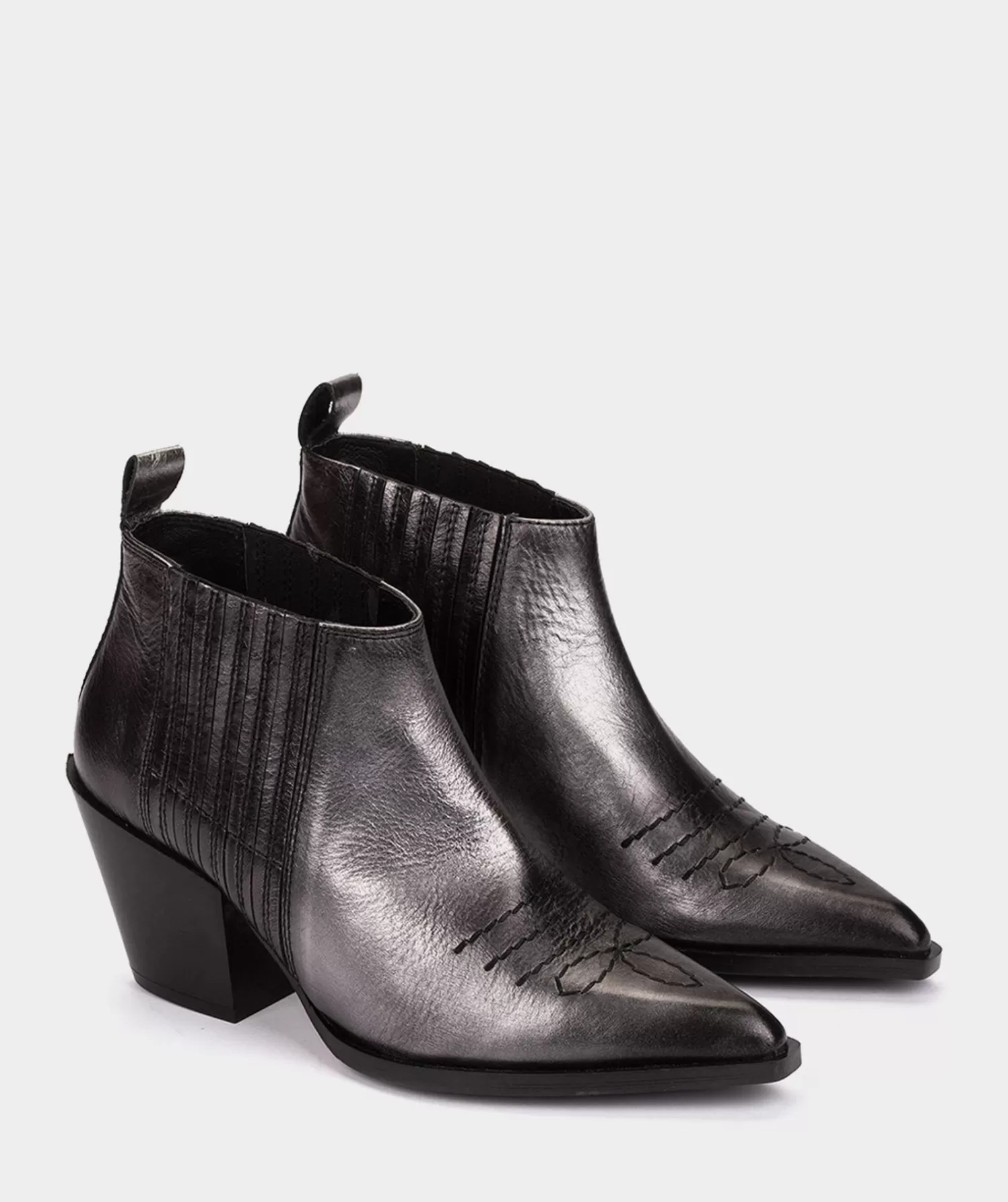 Ankle Boots | Pedro Miralles Ankle Boots Silver Metallic Leather Ankle Boots