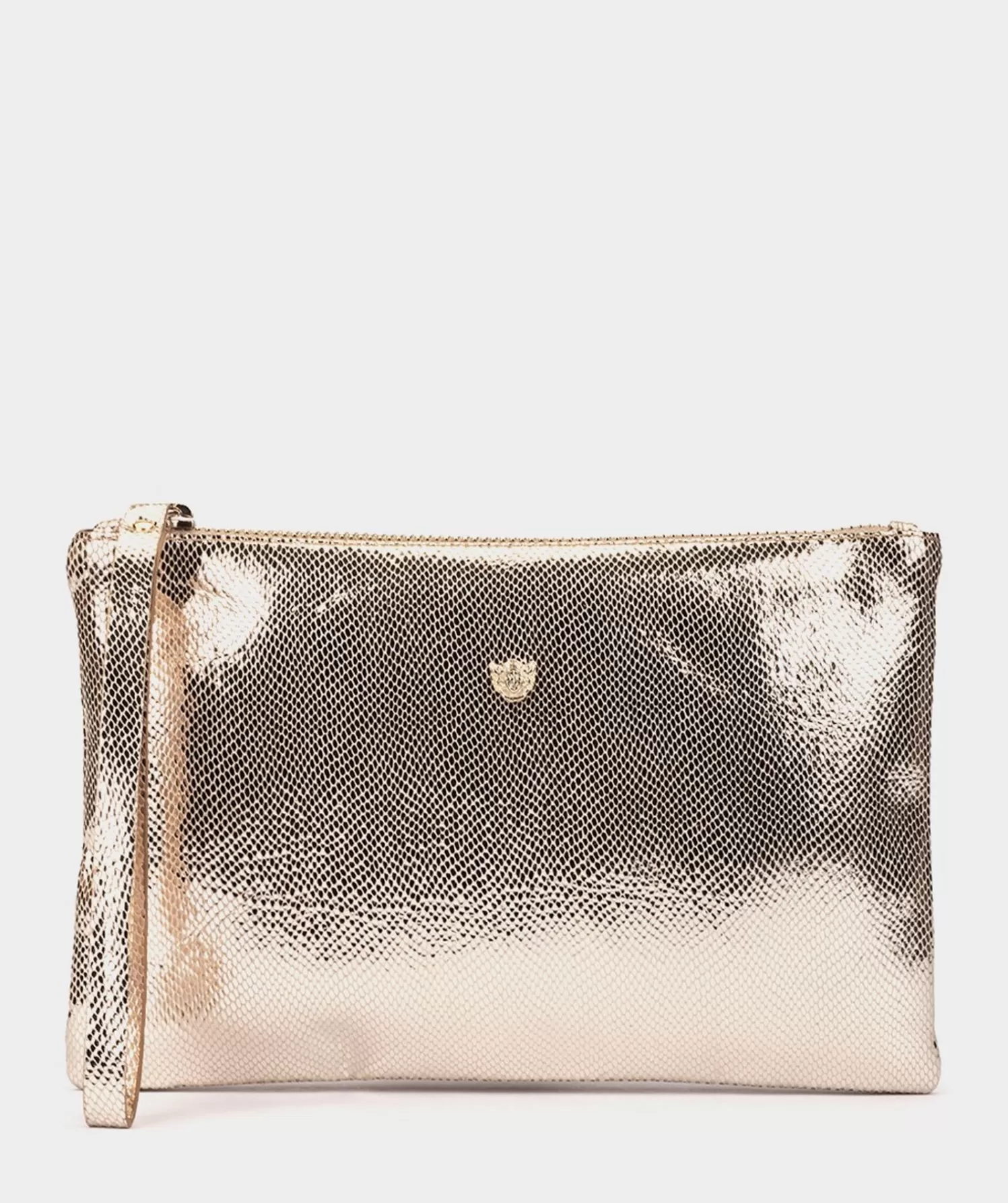 Bags | Pedro Miralles Bags Snake Effect Leather Envelope Party Bag With Strap