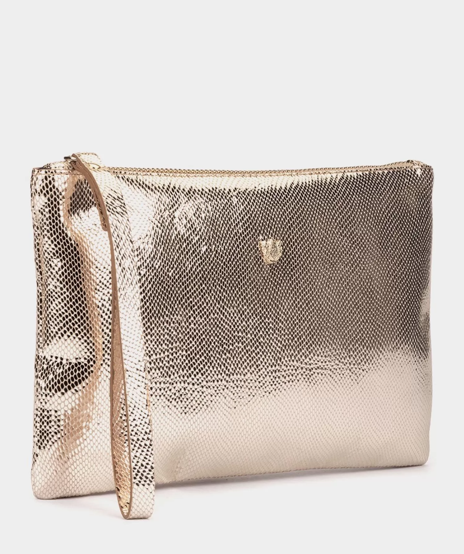 Bags | Pedro Miralles Bags Snake Effect Leather Envelope Party Bag With Strap