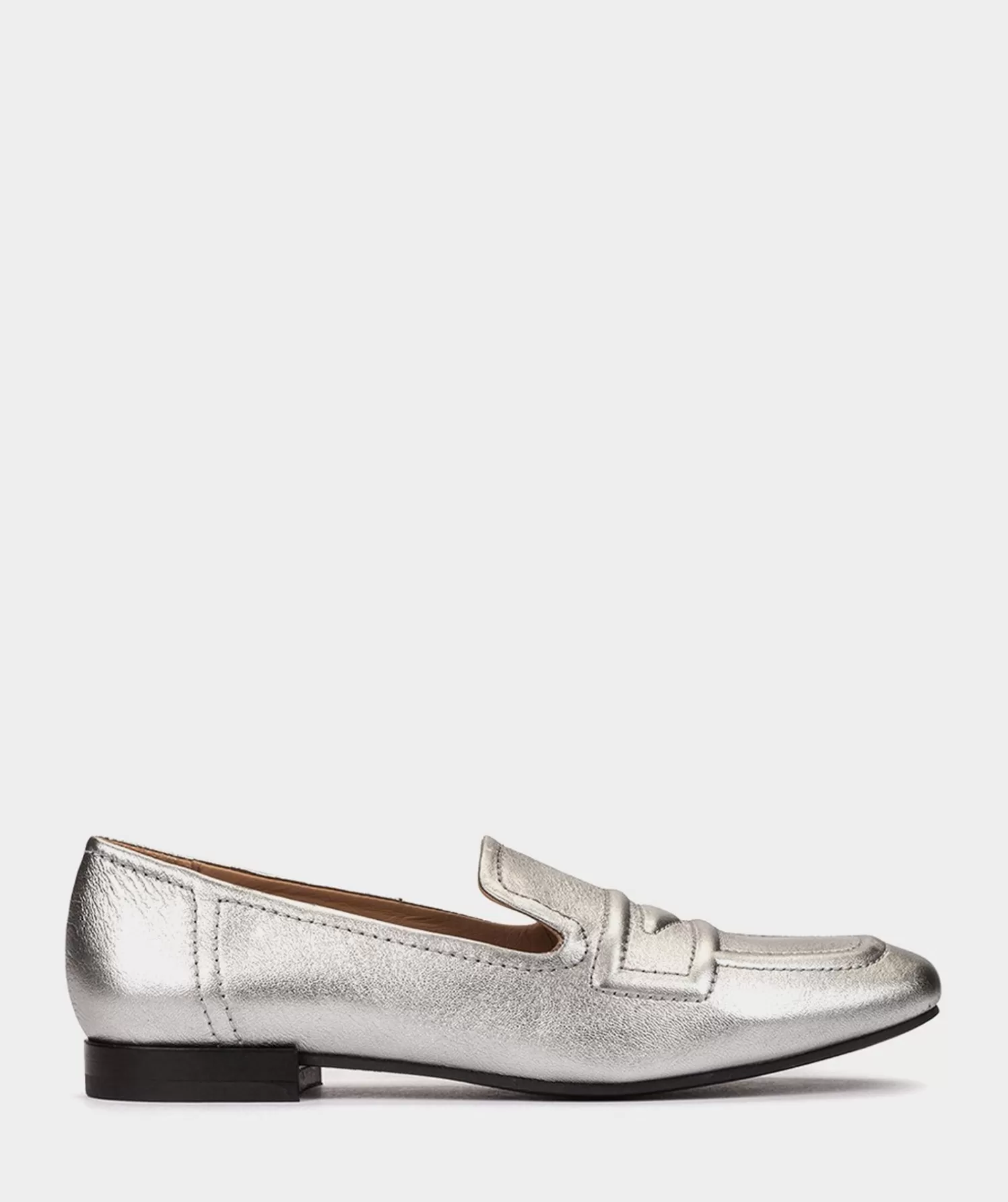 Loafers | Pedro Miralles Loafers Steel Coloured Metallic Leather Loafers