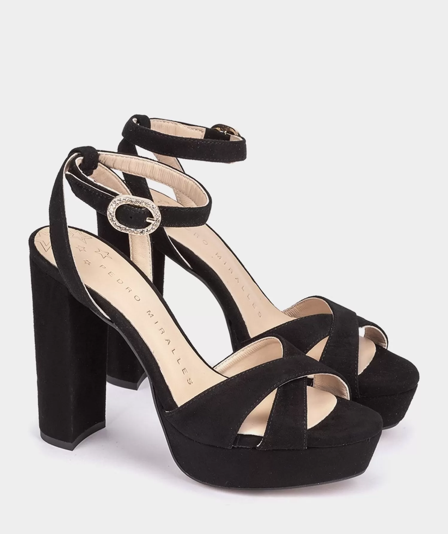 Heeled Sandals | Pedro Miralles Heeled Sandals Suede Heel Sandals