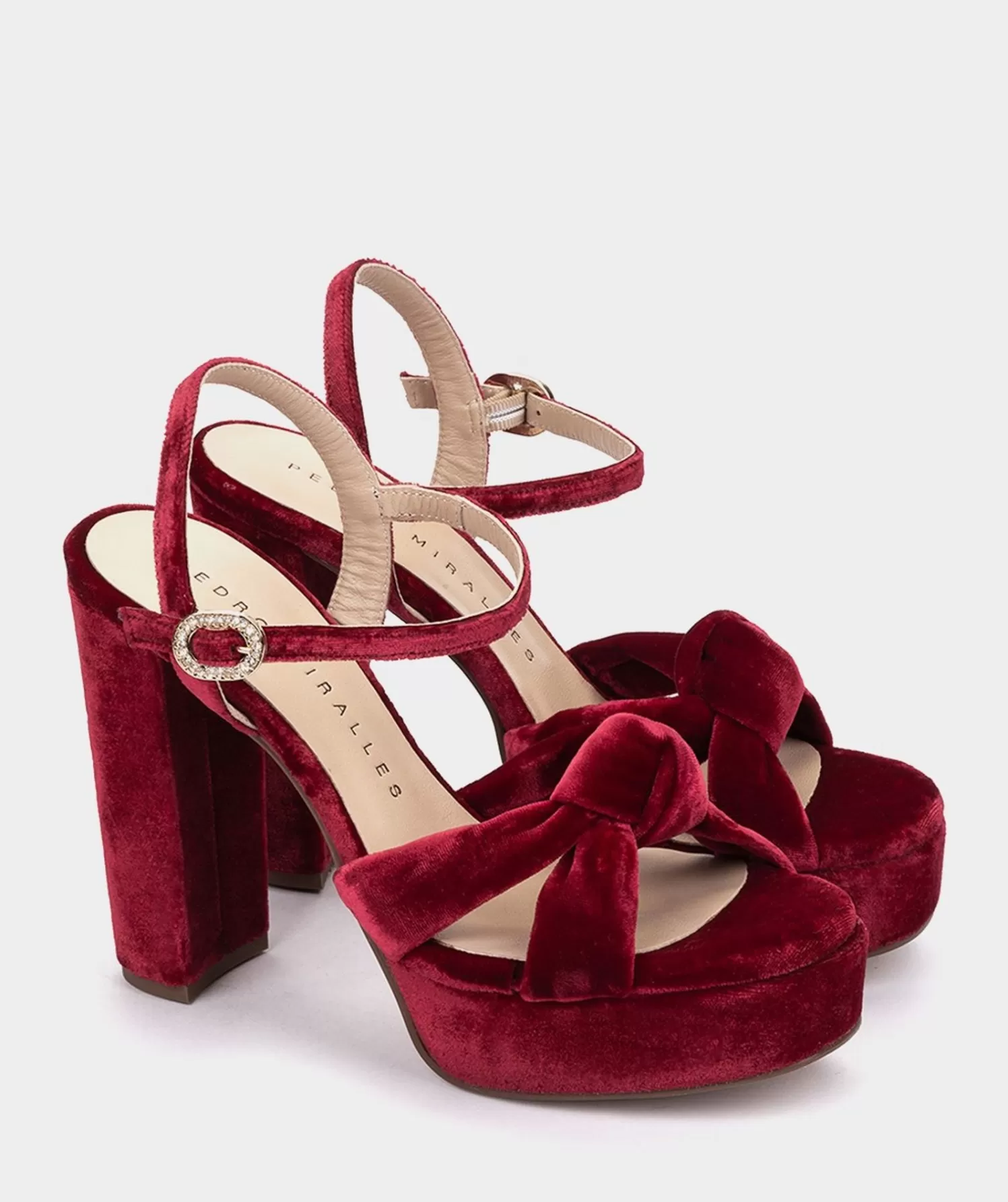 Heeled Sandals | Pedro Miralles Heeled Sandals Velvet Heeled Sandals