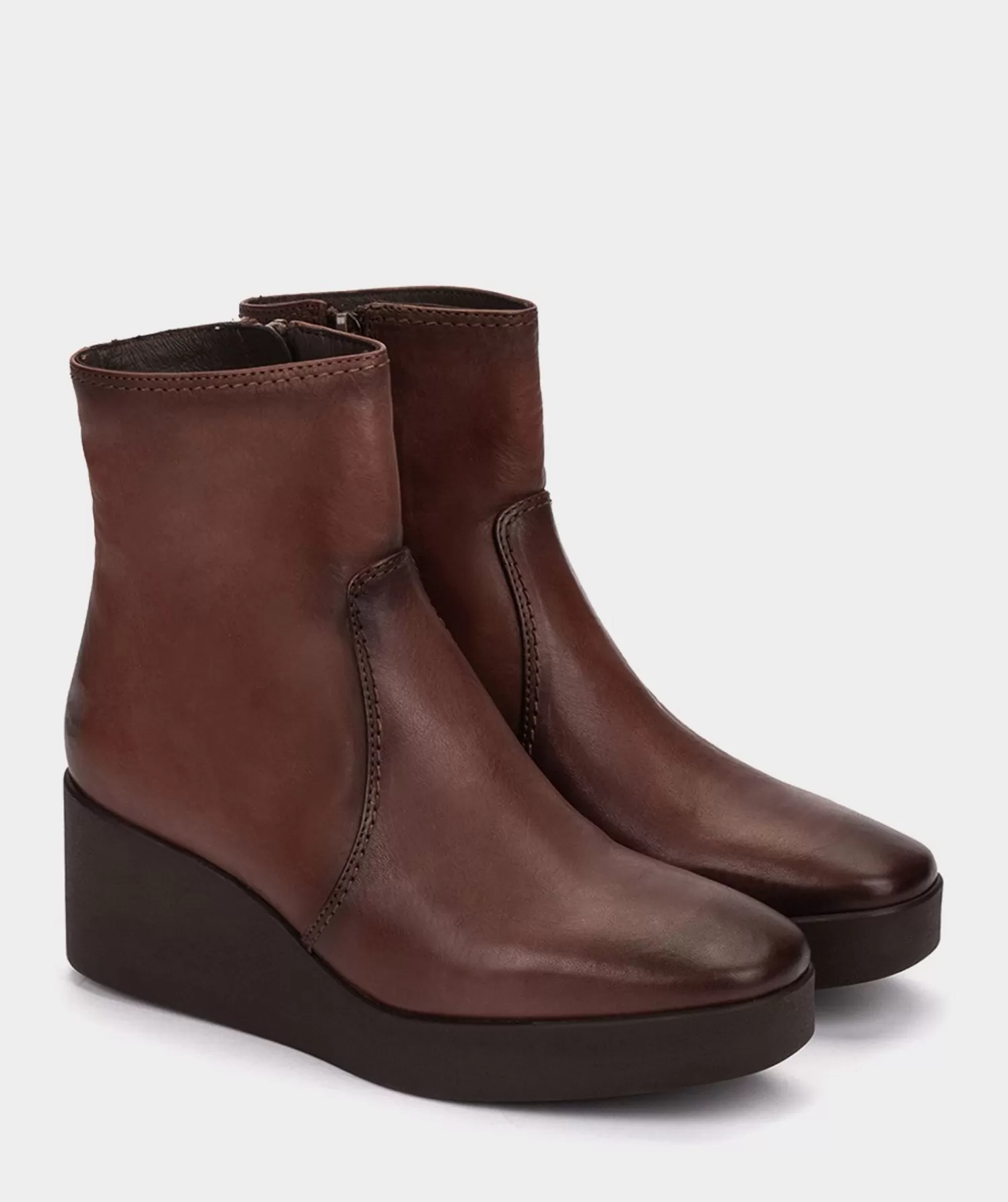 Ankle Boots | Pedro Miralles Ankle Boots Wedge Ankle Boots With Platform In Brown Leather