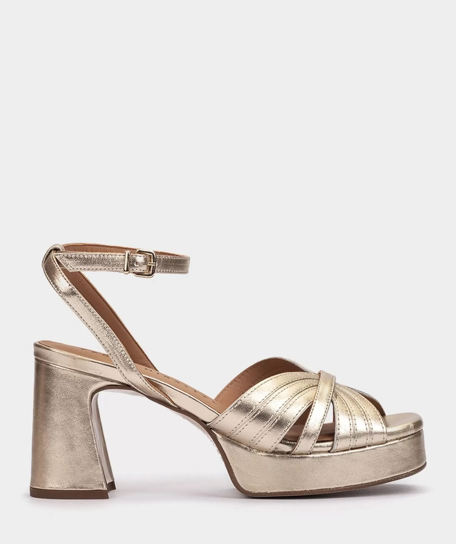 Heeled Sandals | Pedro Miralles Heeled Sandals Wide Heel Leather Sandals